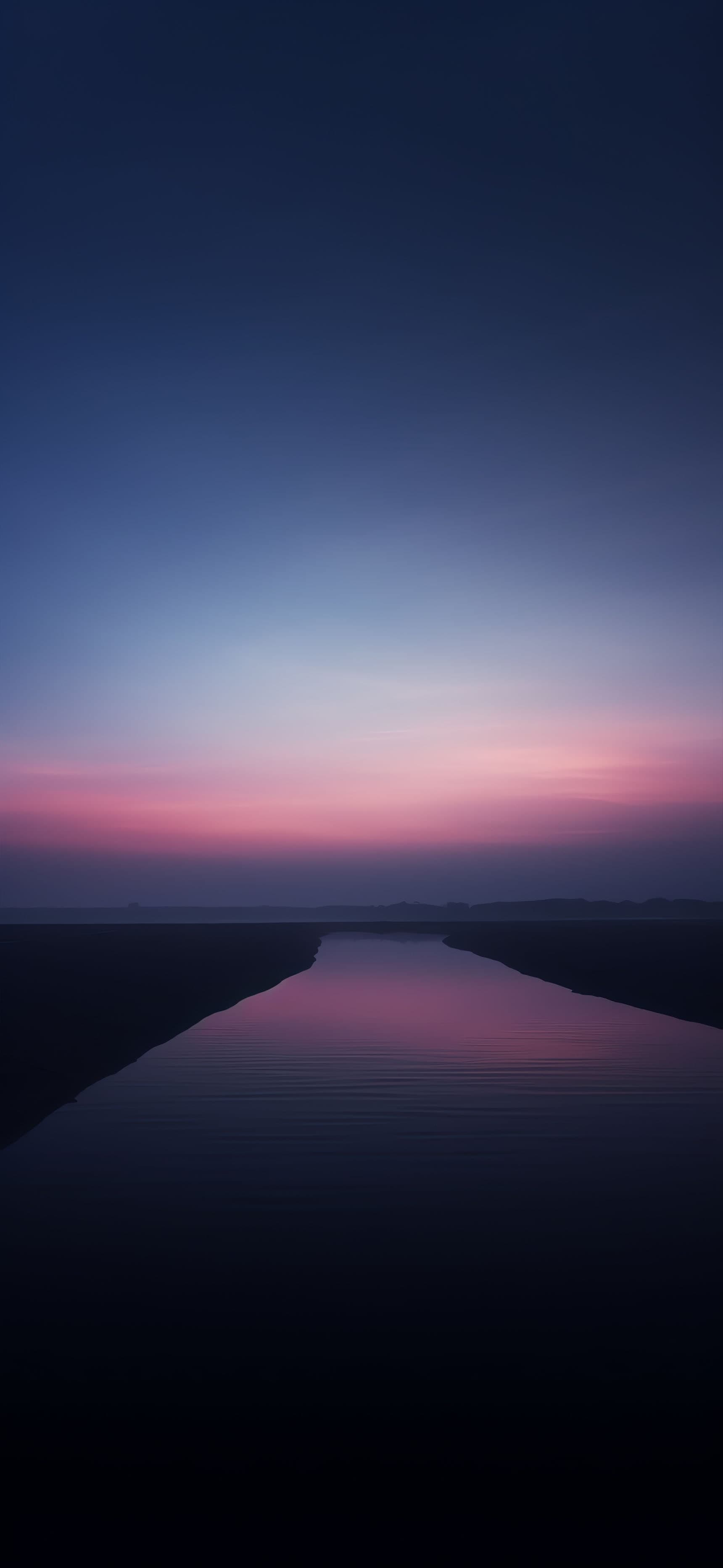 Tranquil Sunset Reflection - Pro phone wallpaper