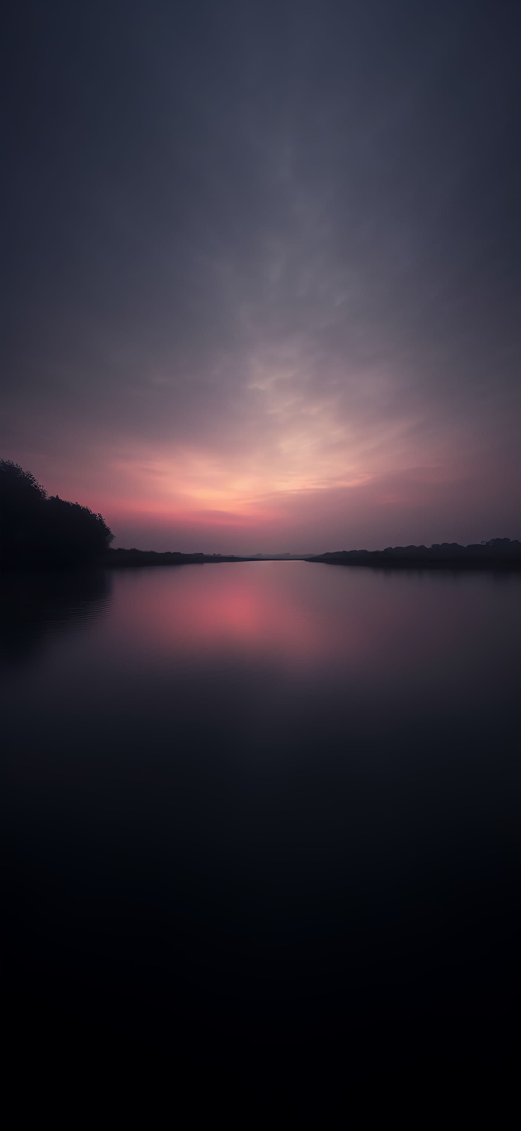 Lake Sunset Serenity - Pro phone wallpaper