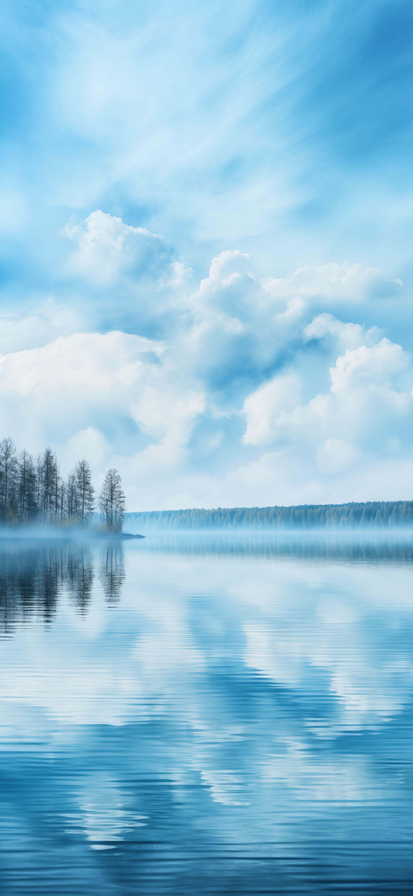 Serene Lake Reflection - Pro phone wallpaper