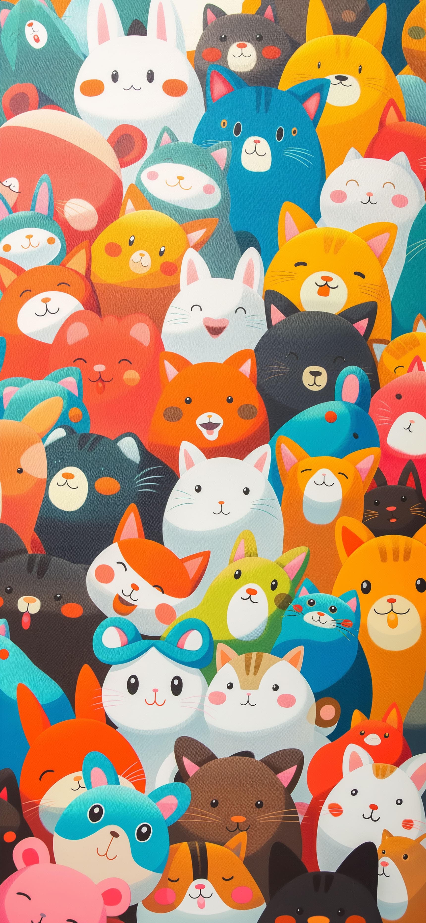 Cartoon Bunny Bunch - Pro phone wallpaper