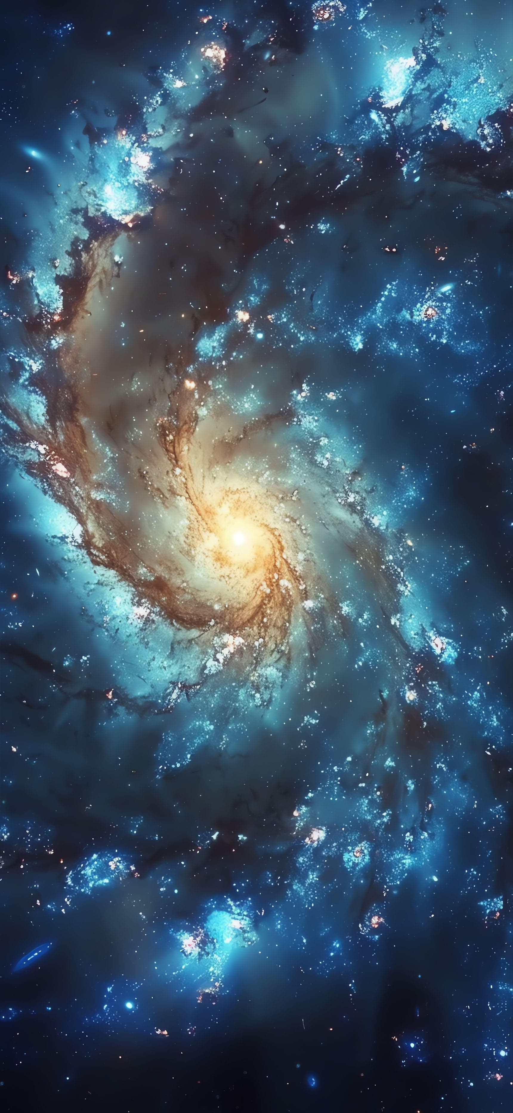 Cosmic Galaxy Swirl - Pro phone wallpaper