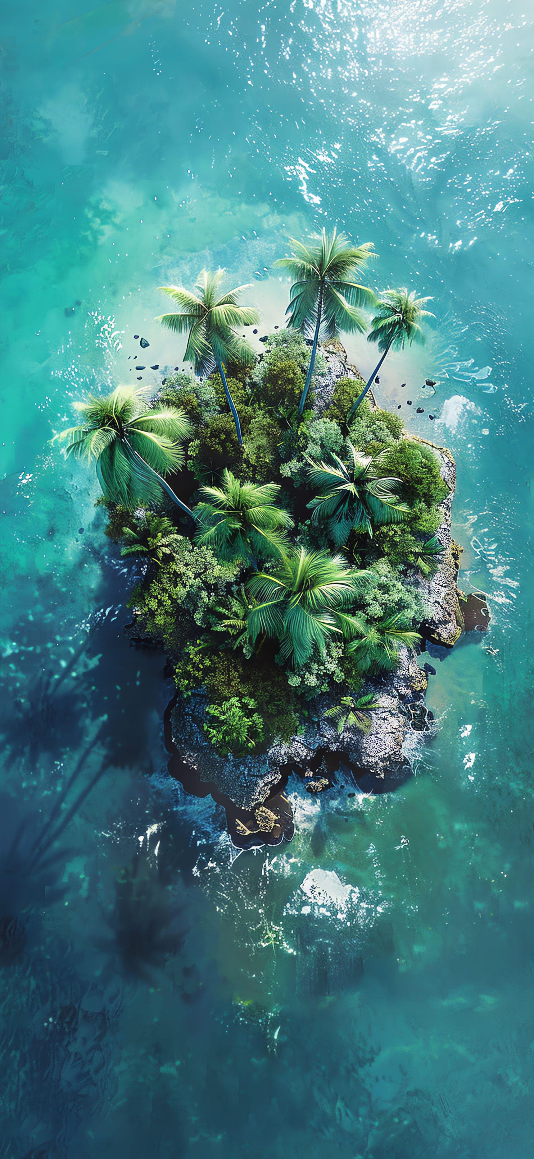 Tropical Island Paradise - Pro phone wallpaper