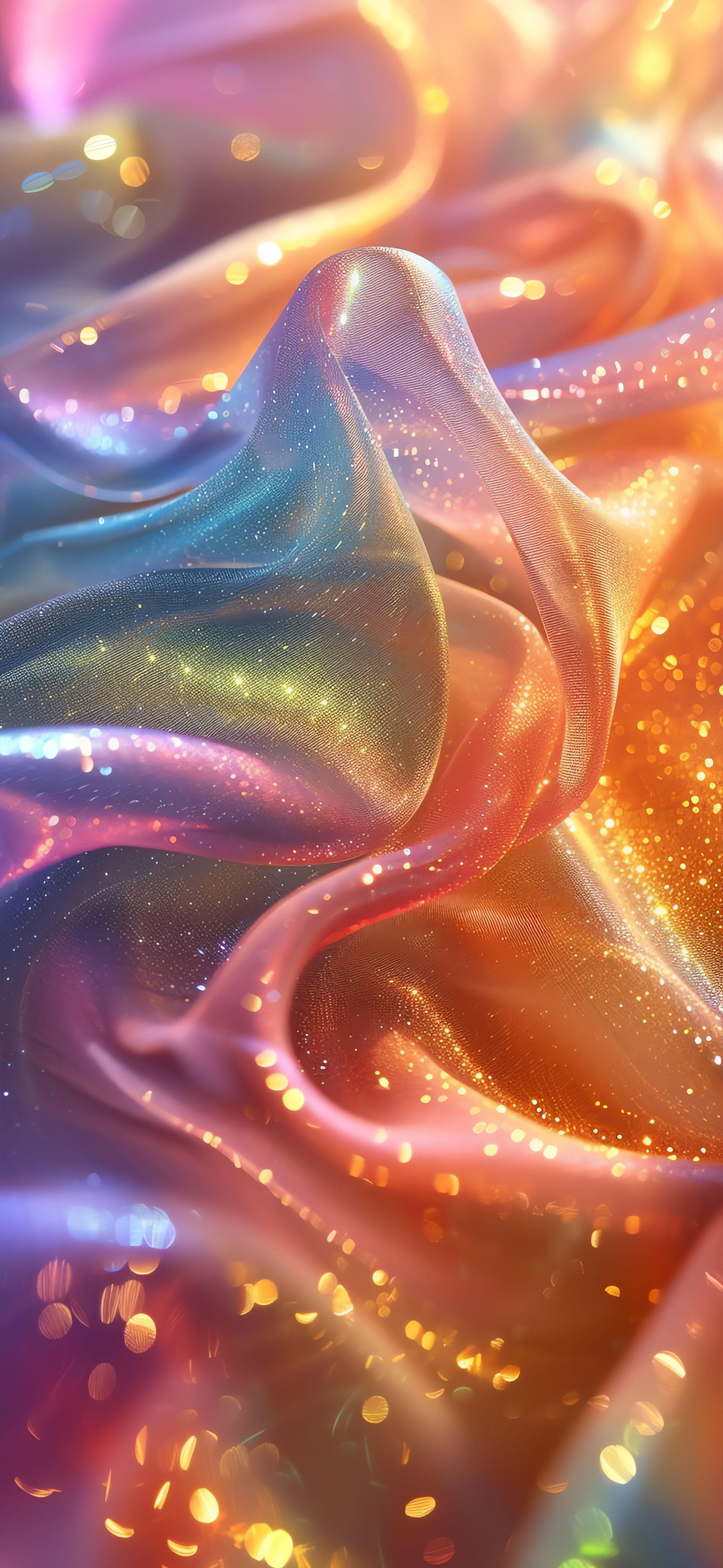 Iridescent Silk Texture - Pro phone wallpaper