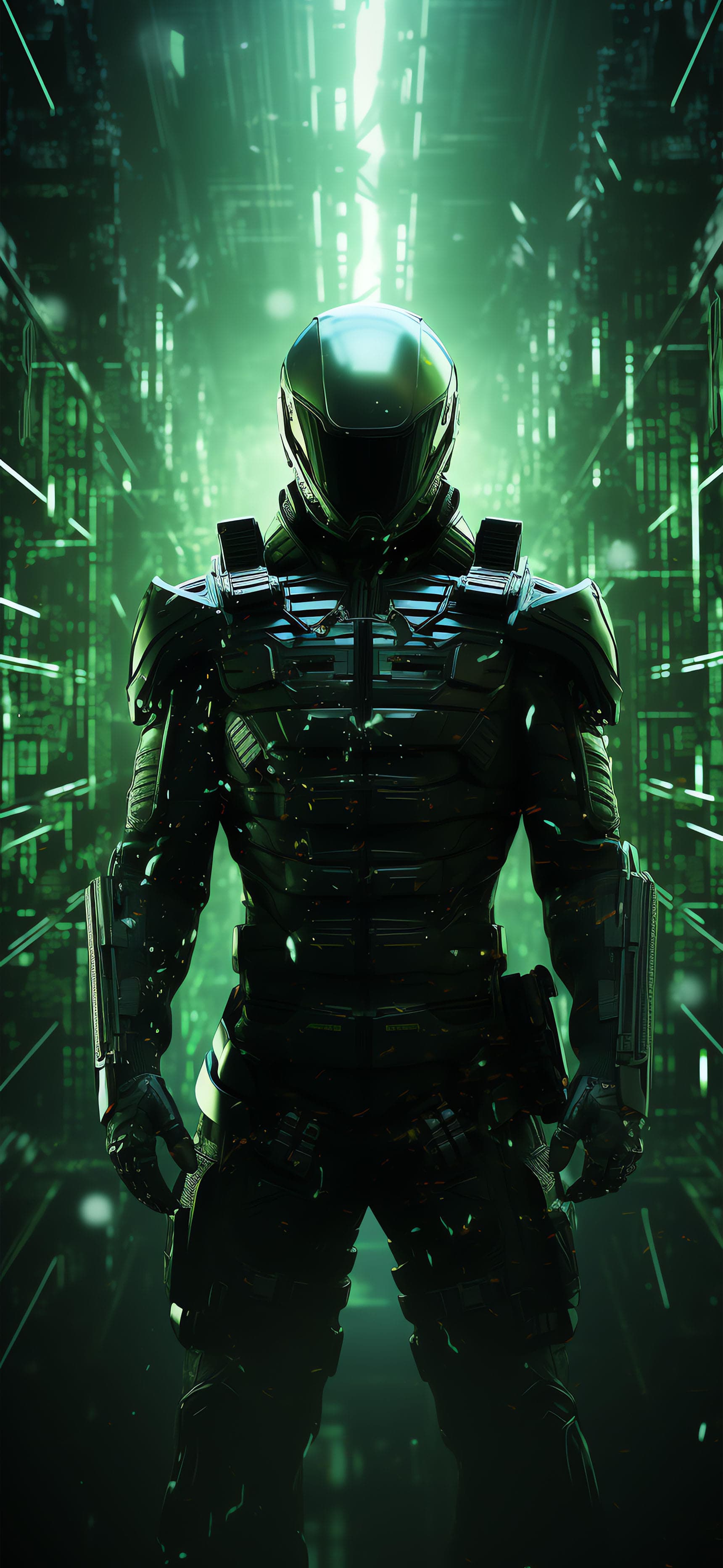 Futuristic Soldier - Pro phone wallpaper