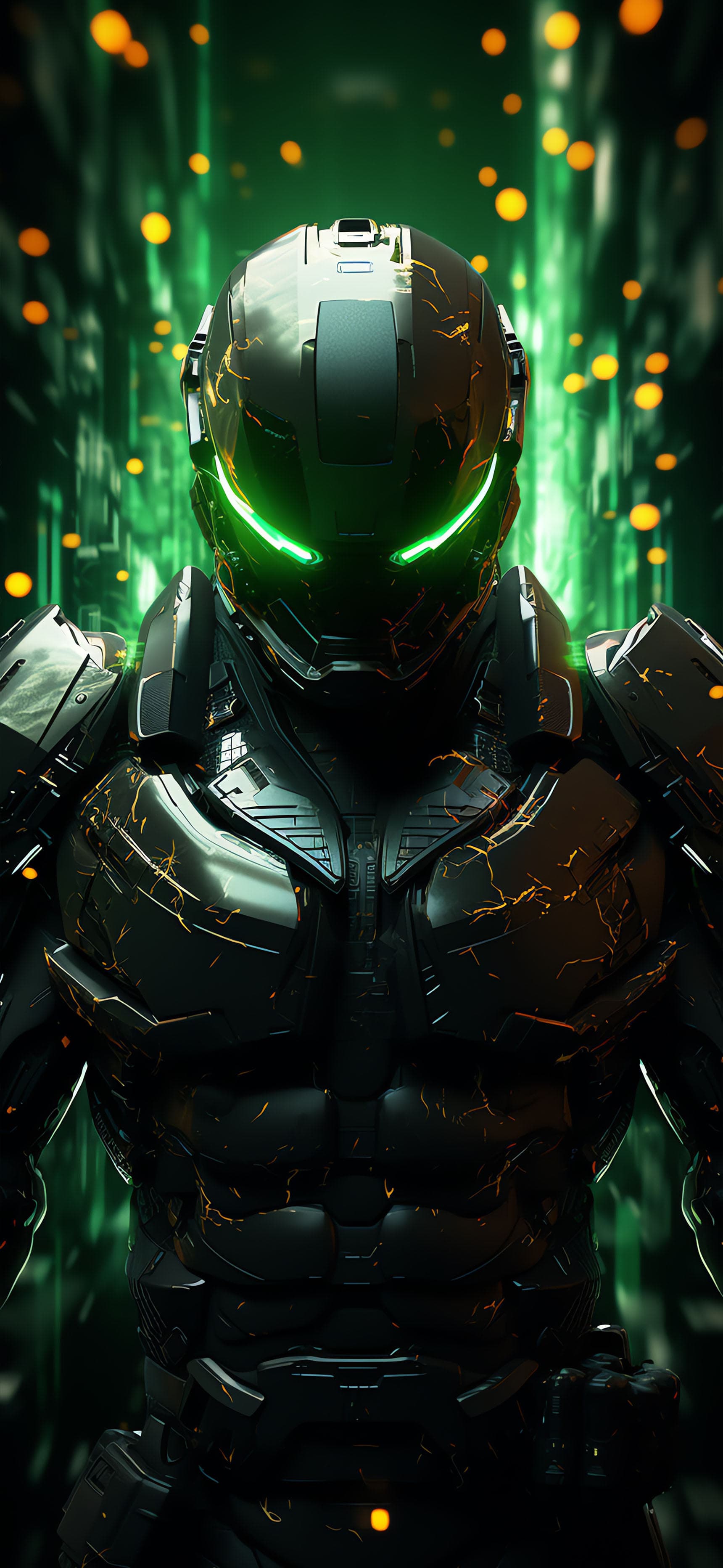 Cybernetic Warrior - Pro phone wallpaper