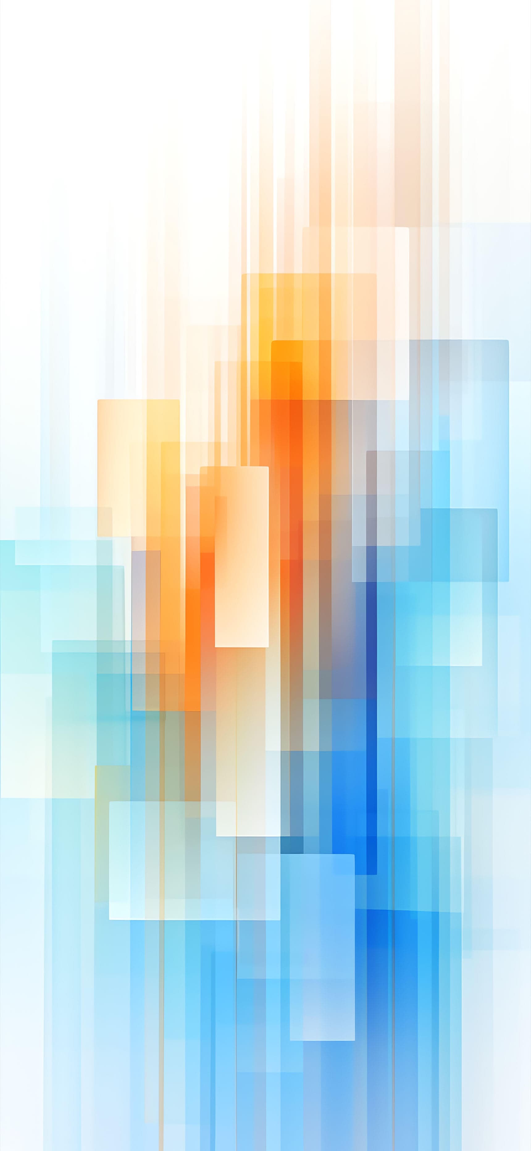Geometric Cascade - Pro phone wallpaper