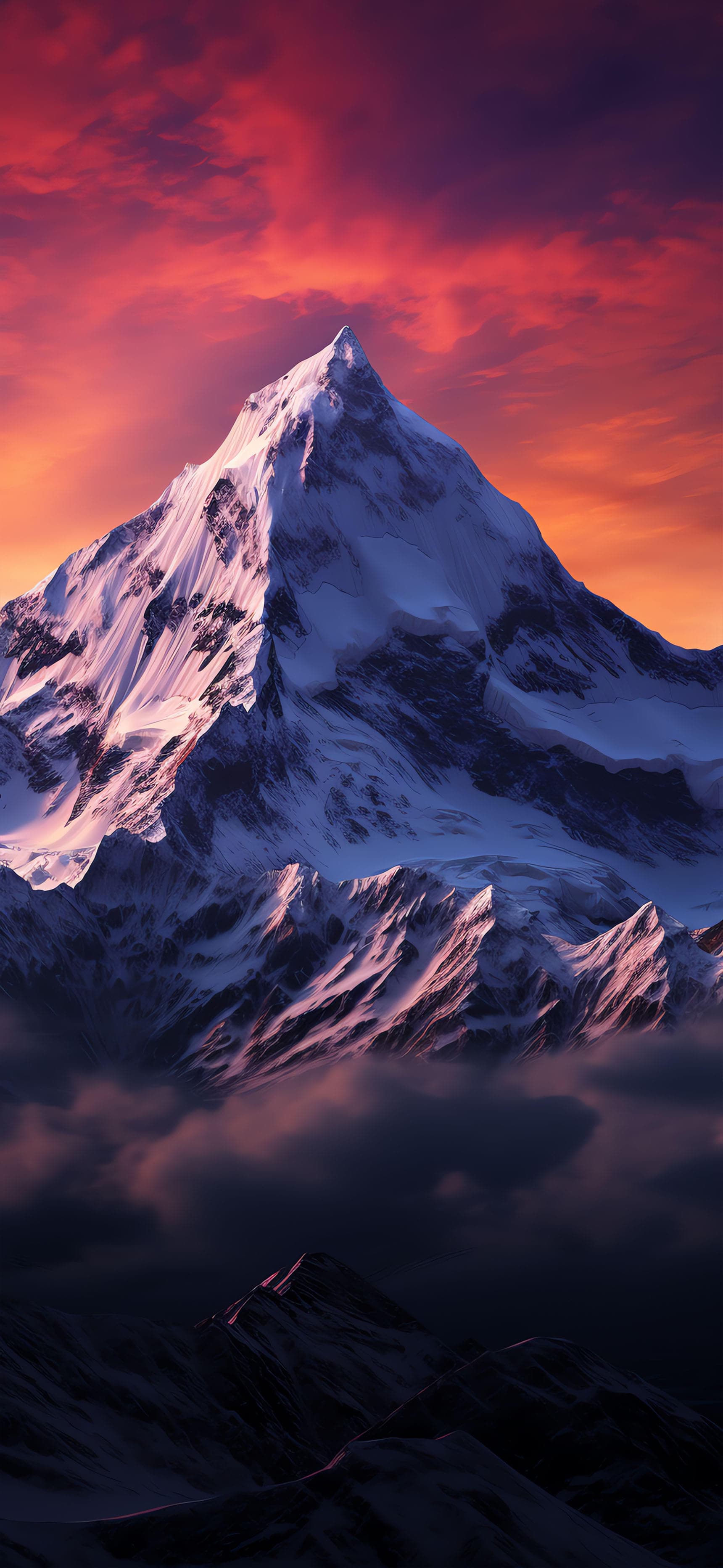 Snowy Peak - Pro phone wallpaper