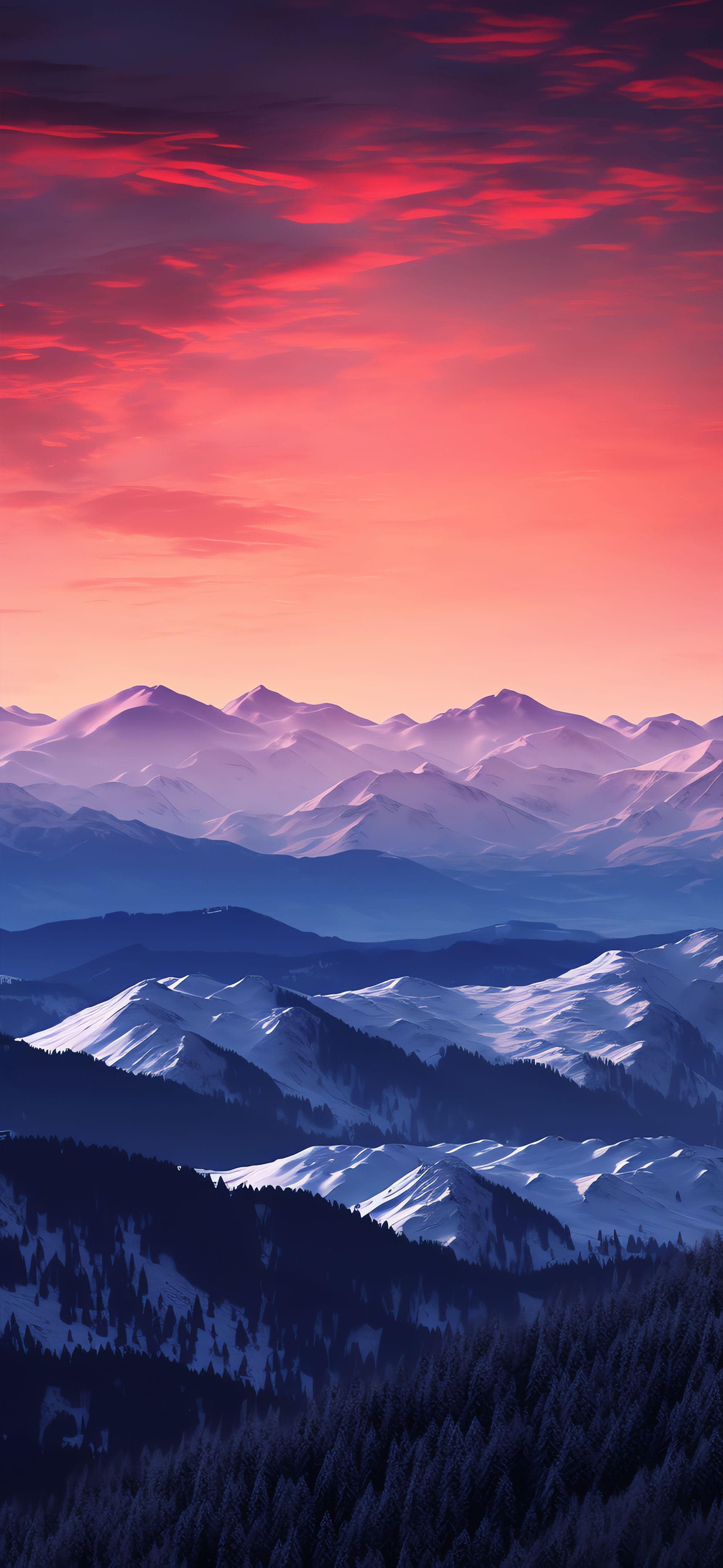 Mountain Range - Pro phone wallpaper