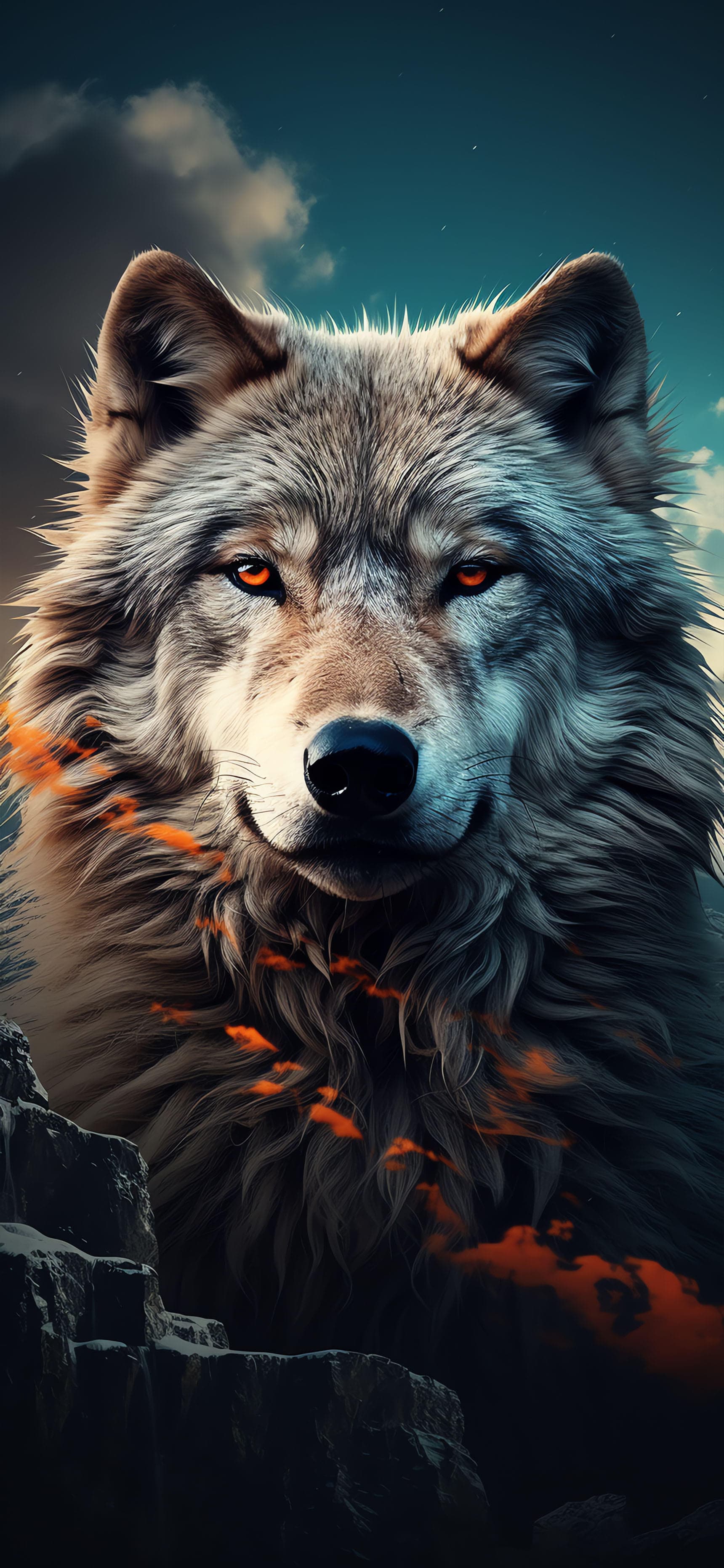 Majestic Wolf - Pro phone wallpaper
