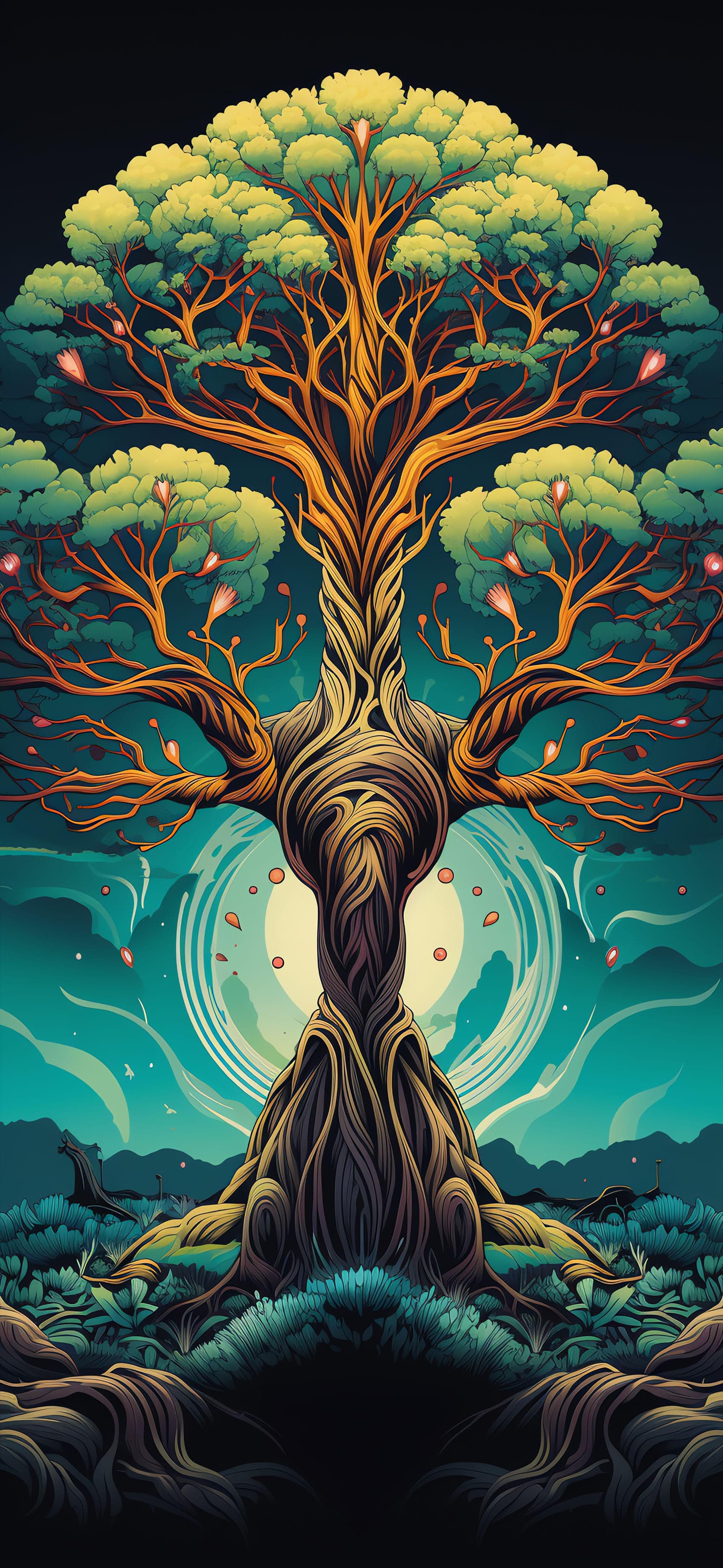 Enchanted Tree - Pro phone wallpaper