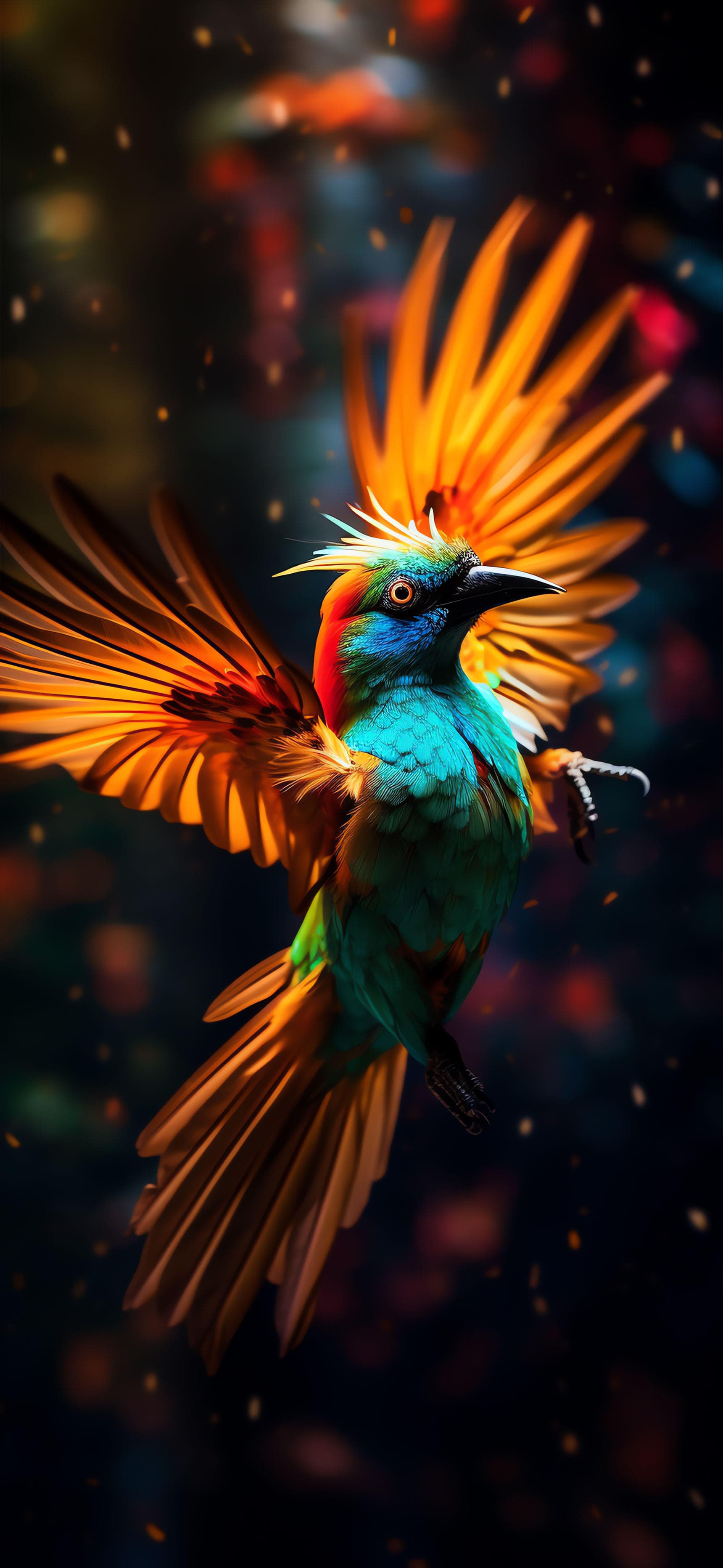 Colorful Bird - Pro phone wallpaper
