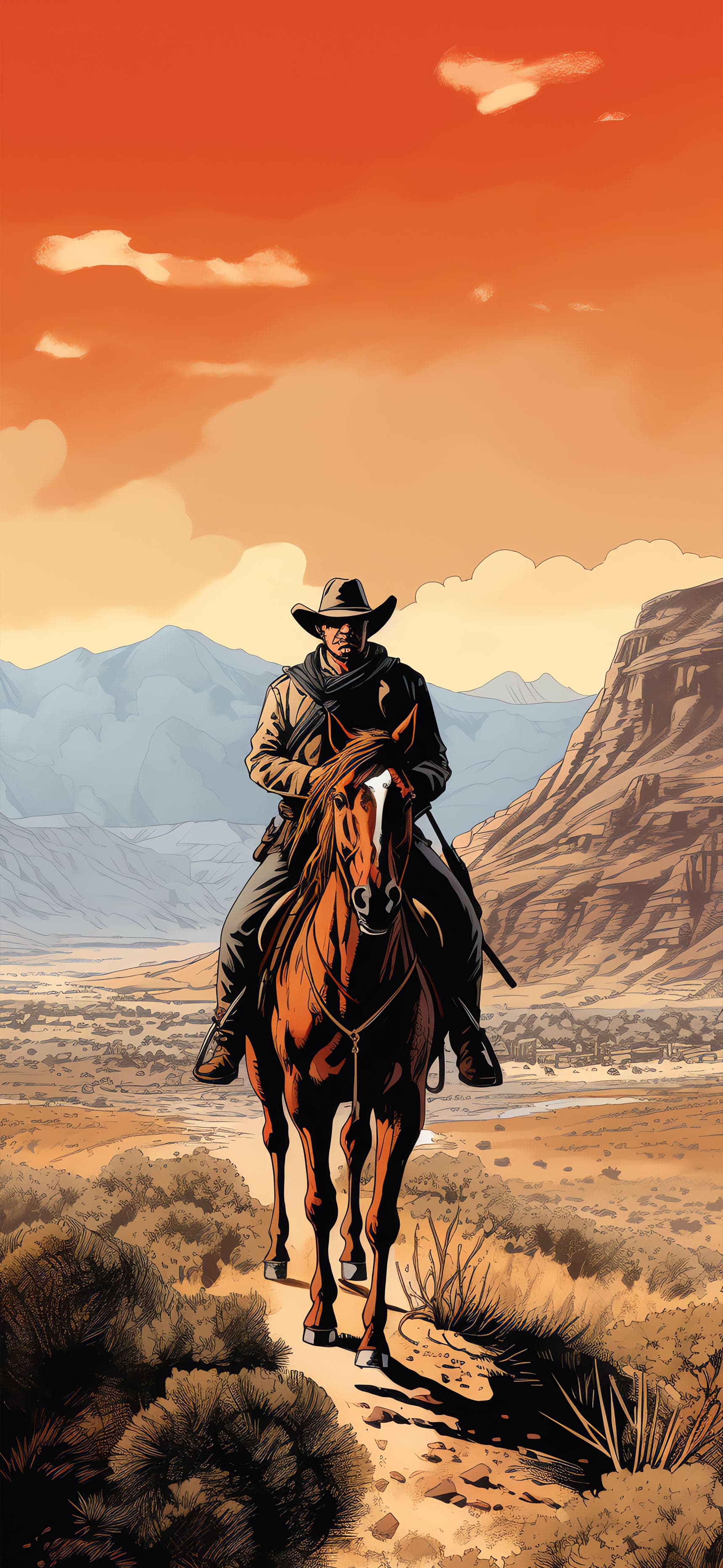 Cowboy Journey - Pro phone wallpaper