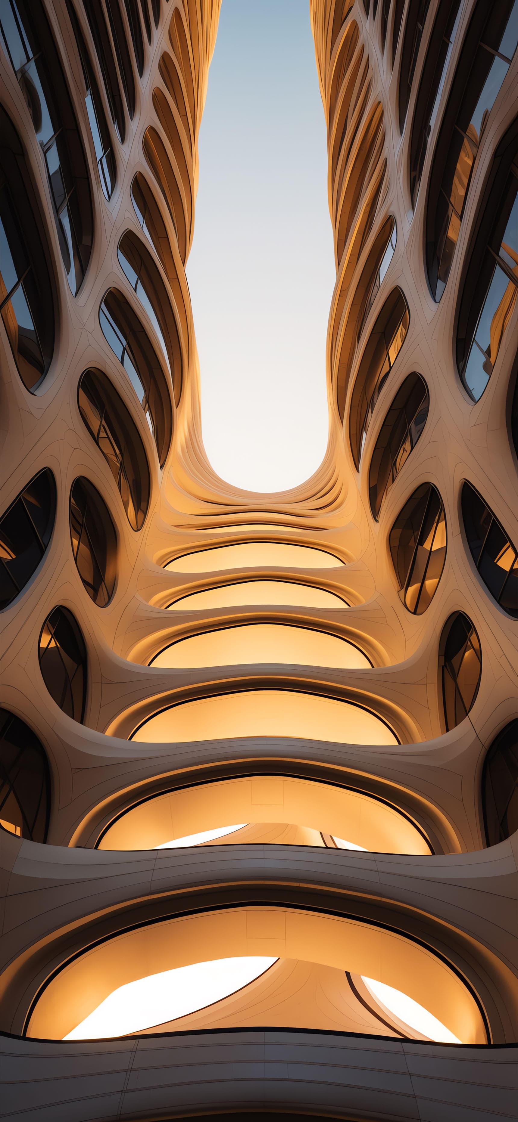 Curved Building - Pro phone wallpaper