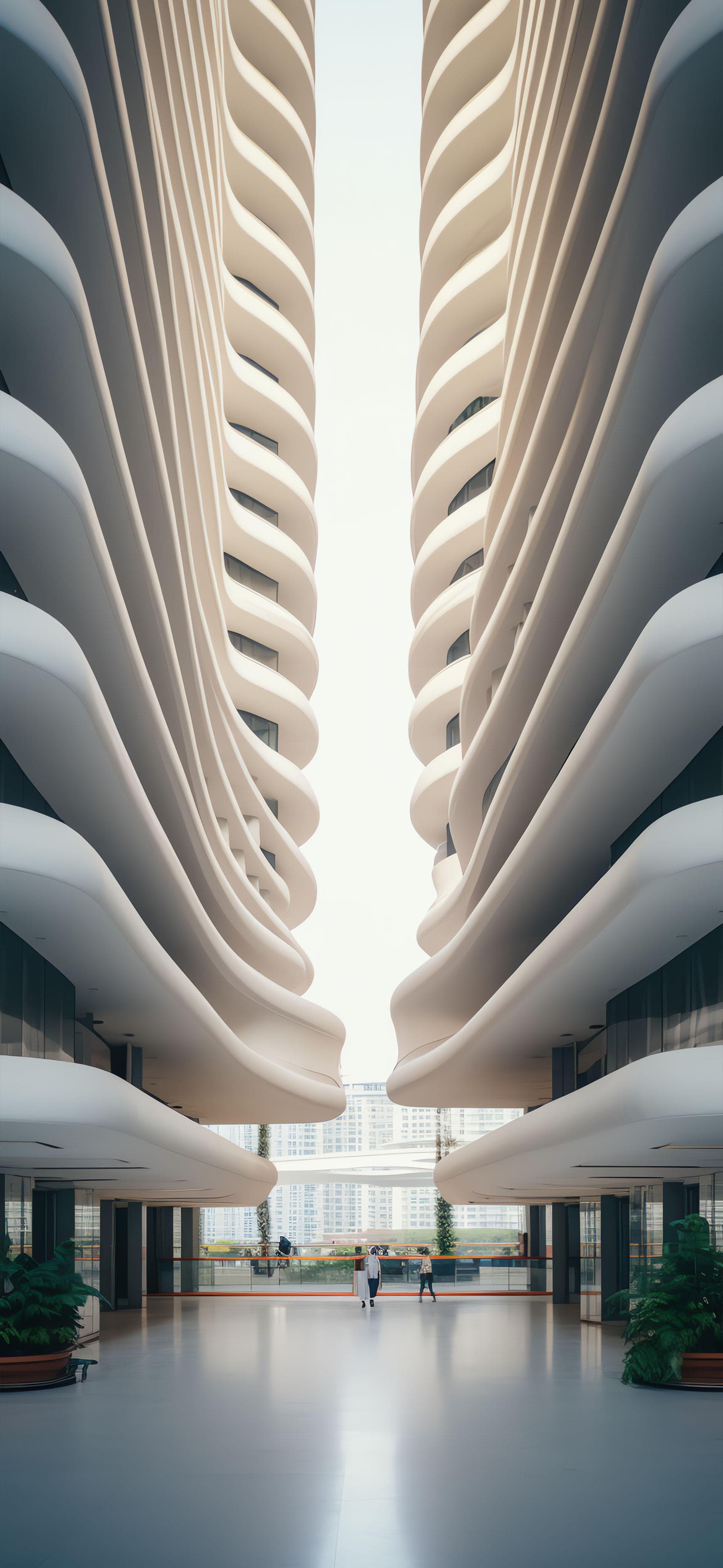 Wavy Architecture - Pro phone wallpaper