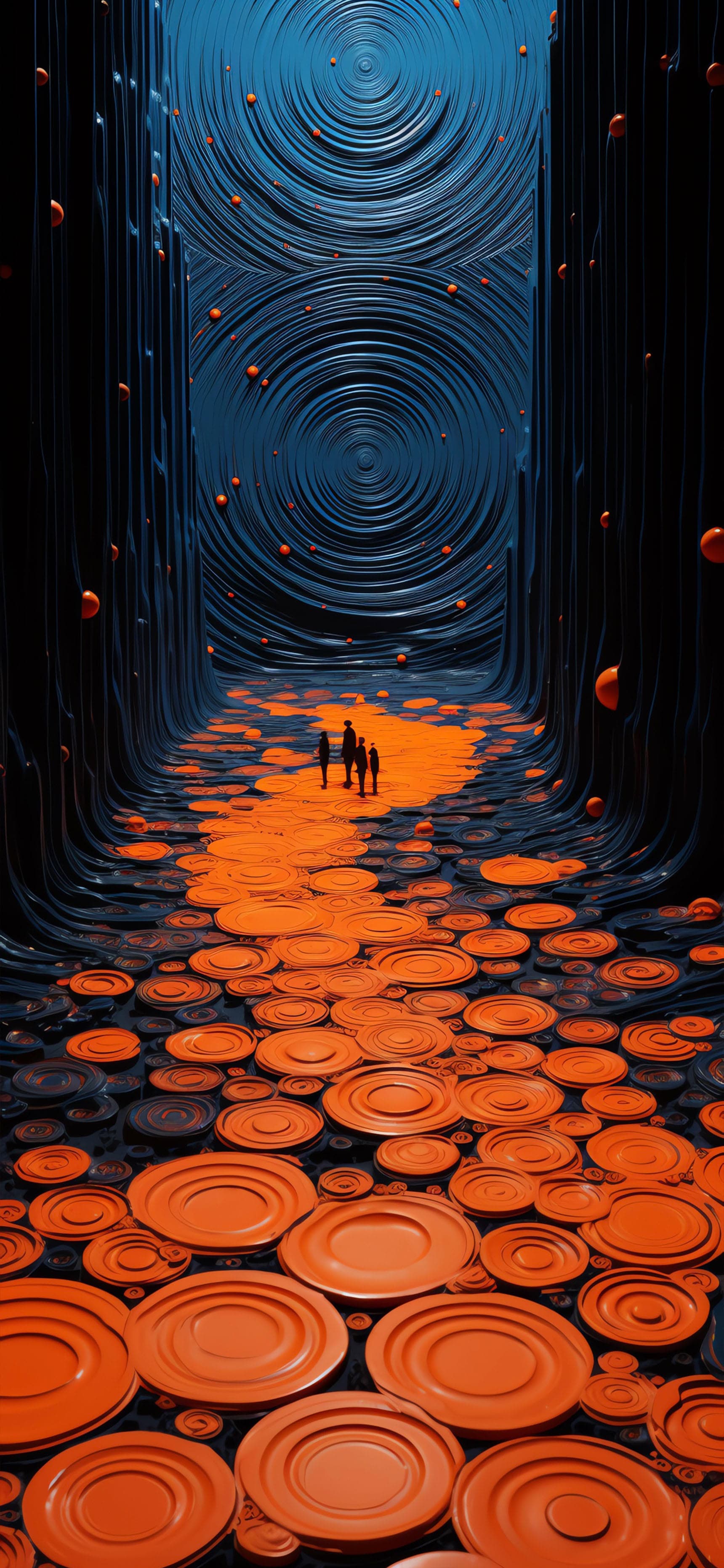 Solitary Figure Journey - Pro phone wallpaper