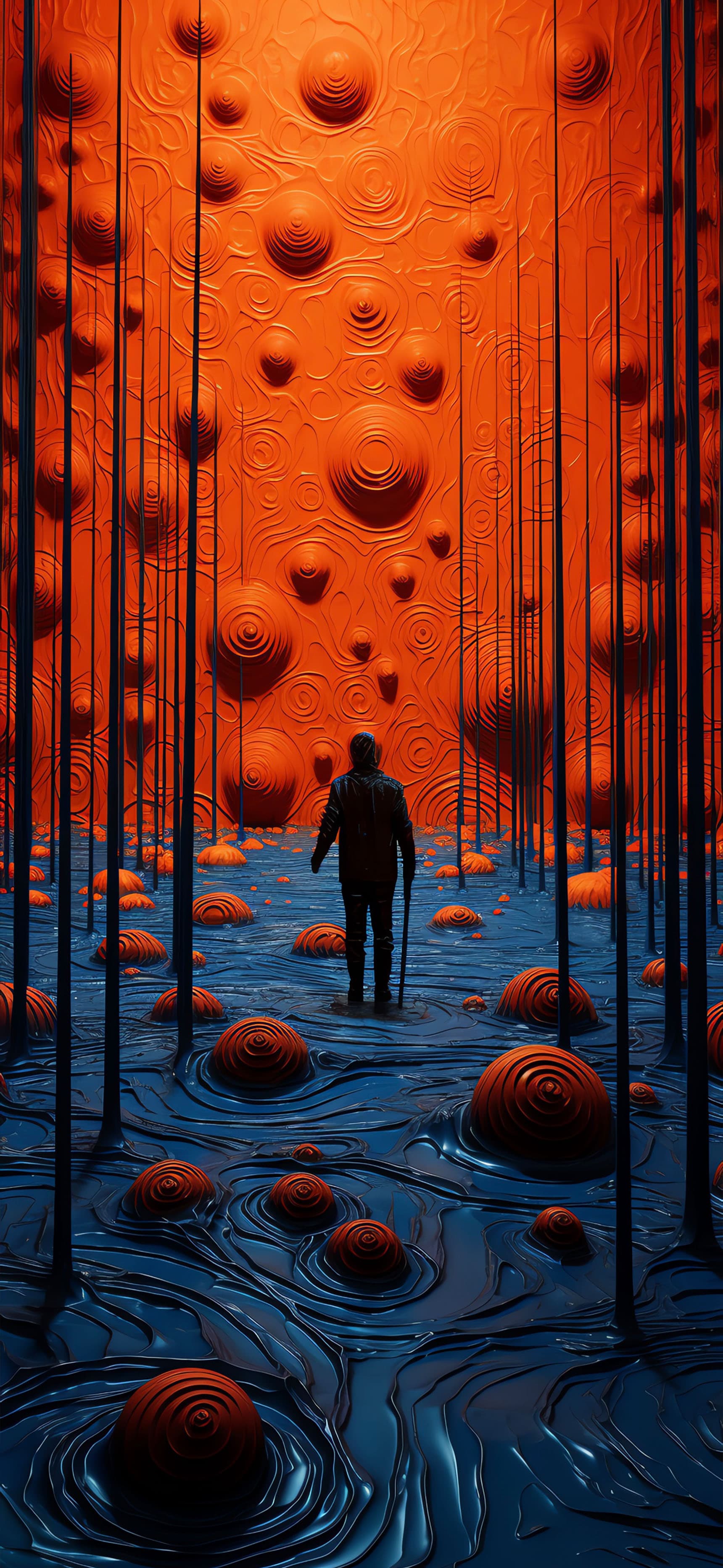 Abstract Circle Pathway - Pro phone wallpaper