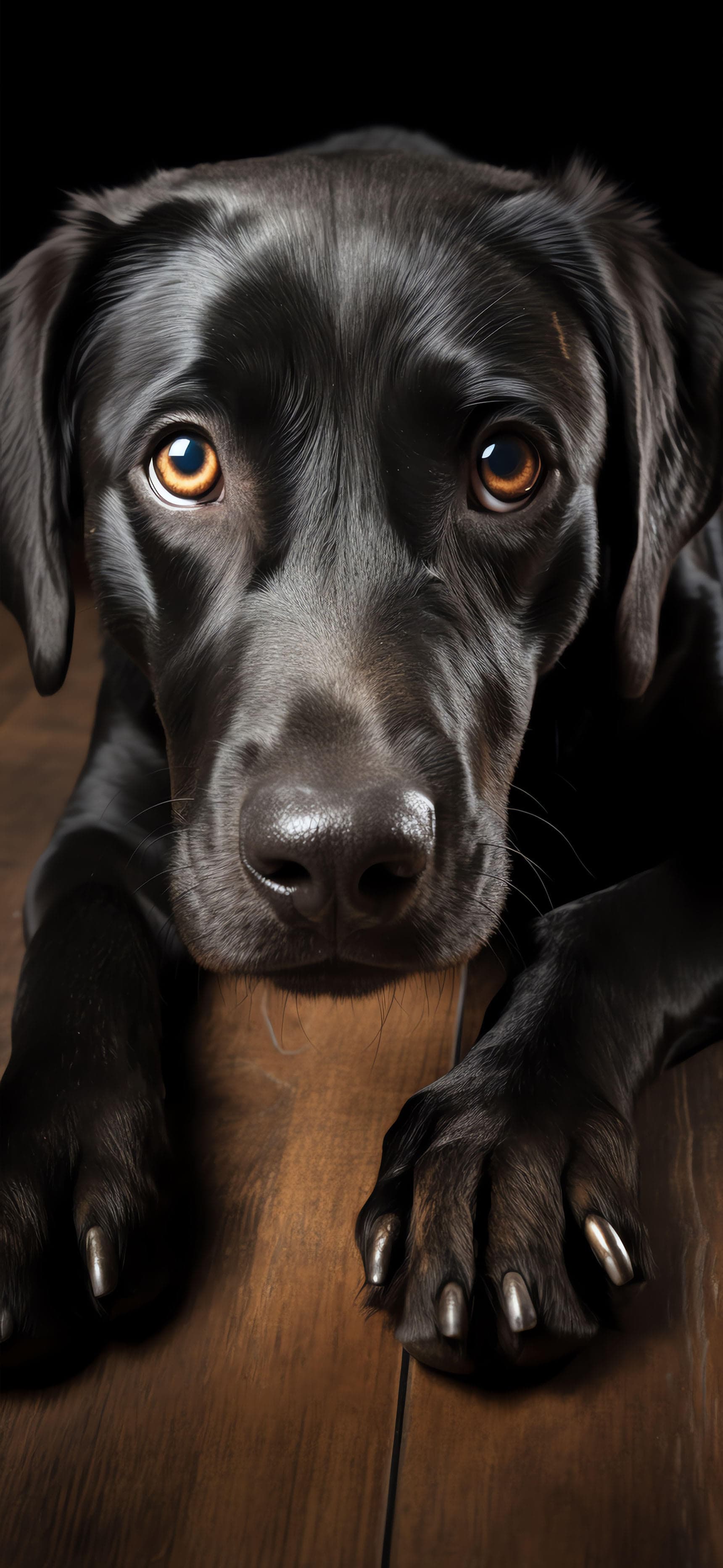 Labrador Puppy Portrait - Pro phone wallpaper