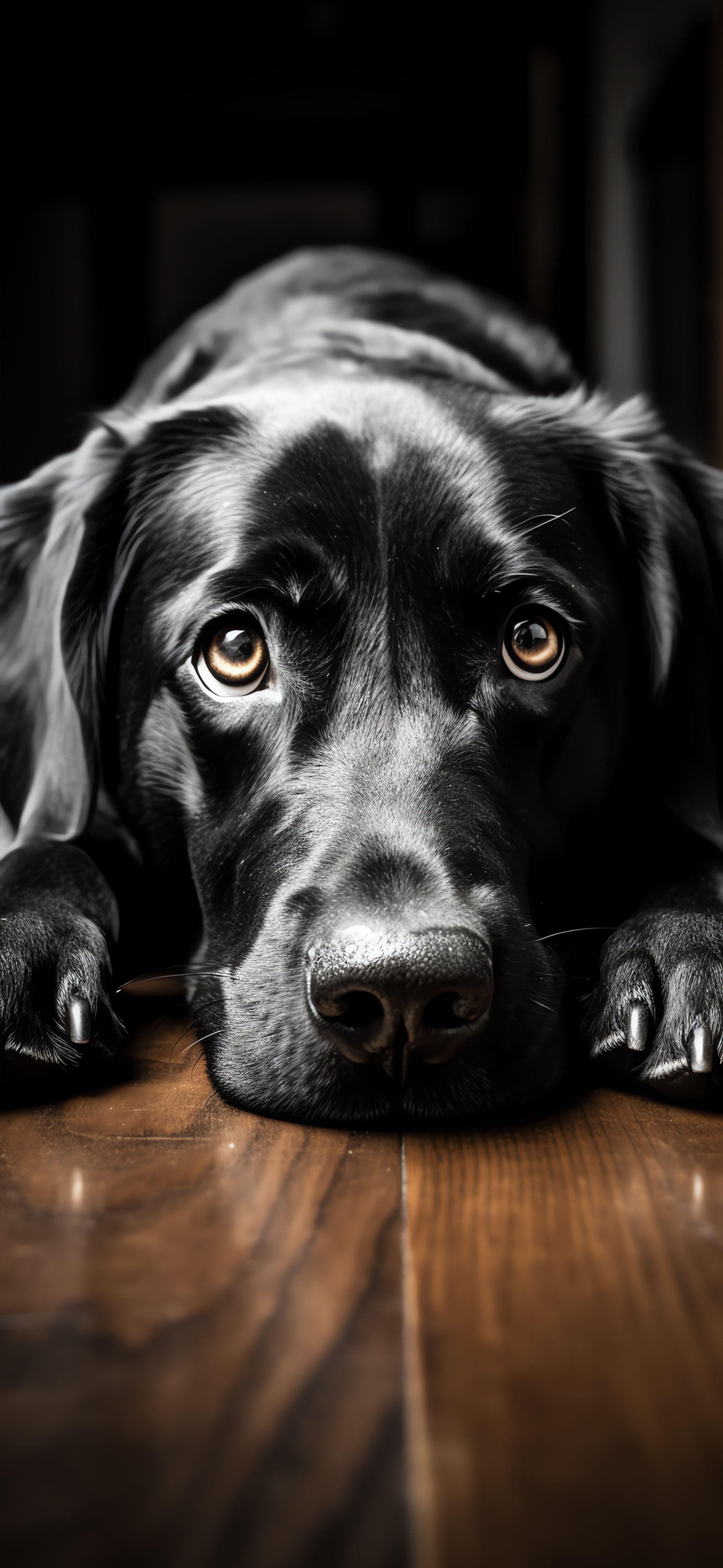 Labrador Puppy Portrait - Pro phone wallpaper