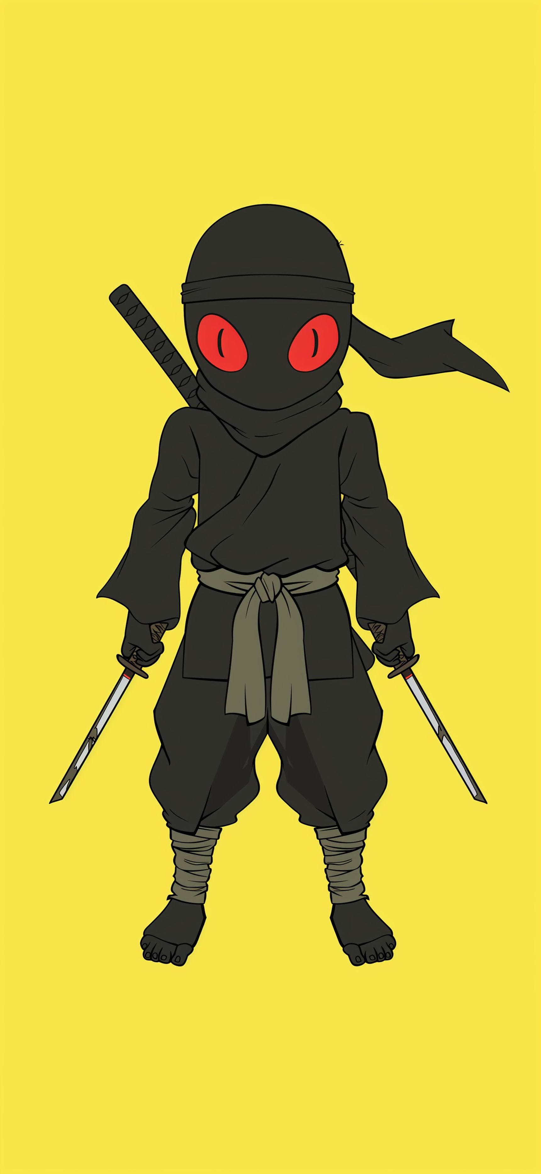 Eerie Ninja Duelist - Pro phone wallpaper