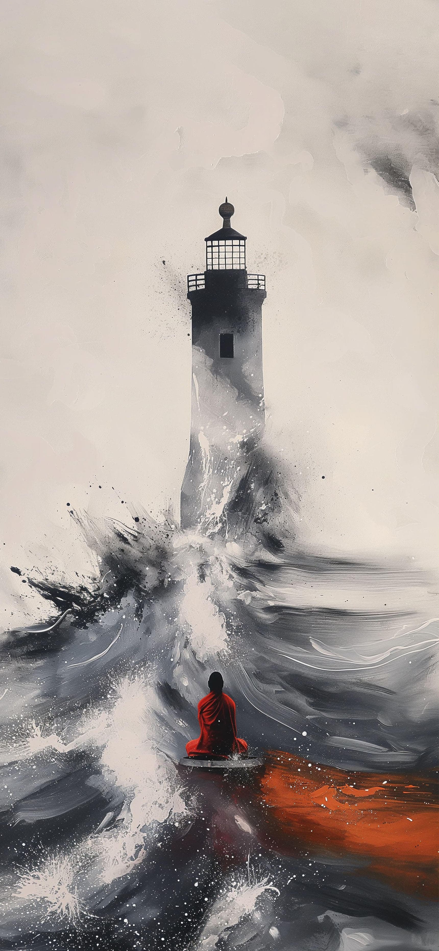 Lighthouse Serenity Meditation - Pro phone wallpaper