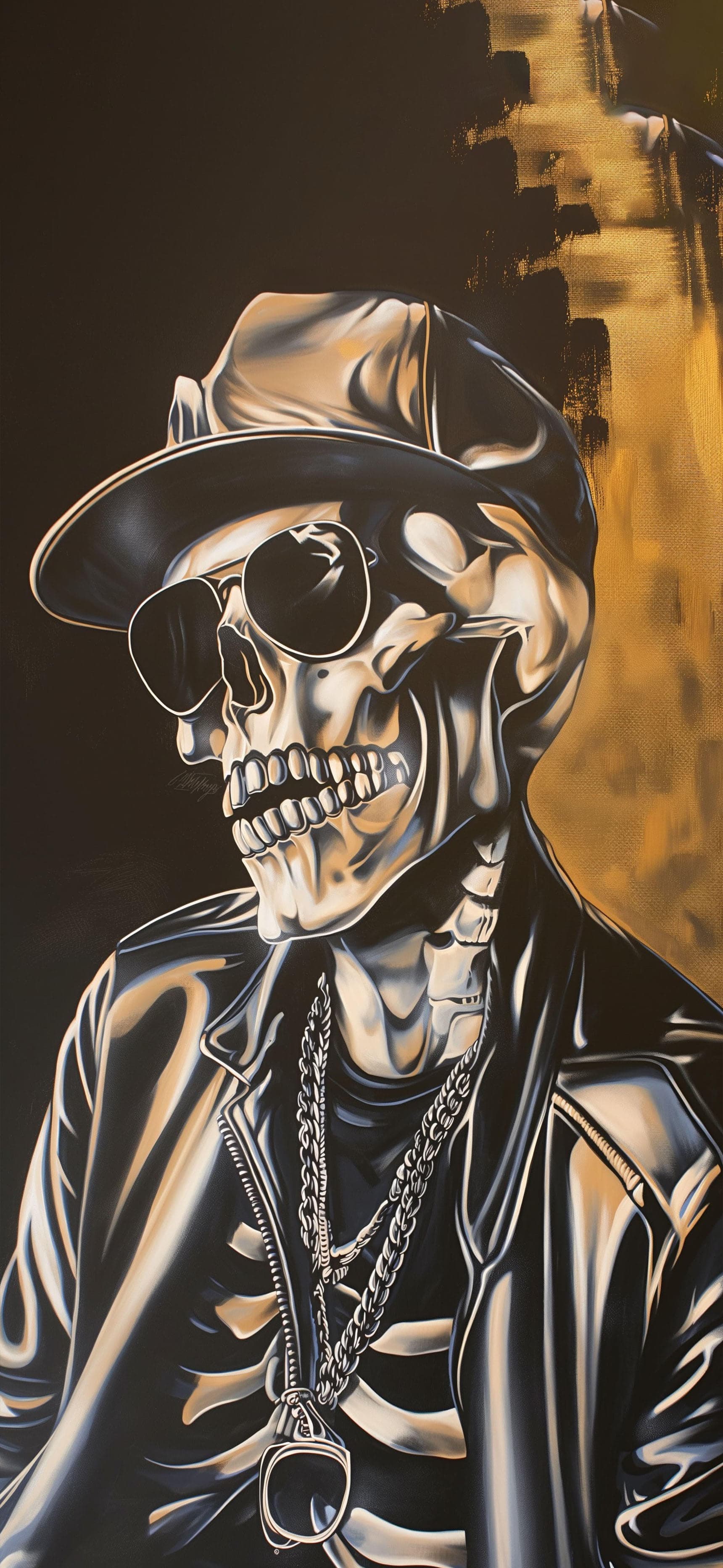 Skeleton Swagger Portrait - Pro phone wallpaper