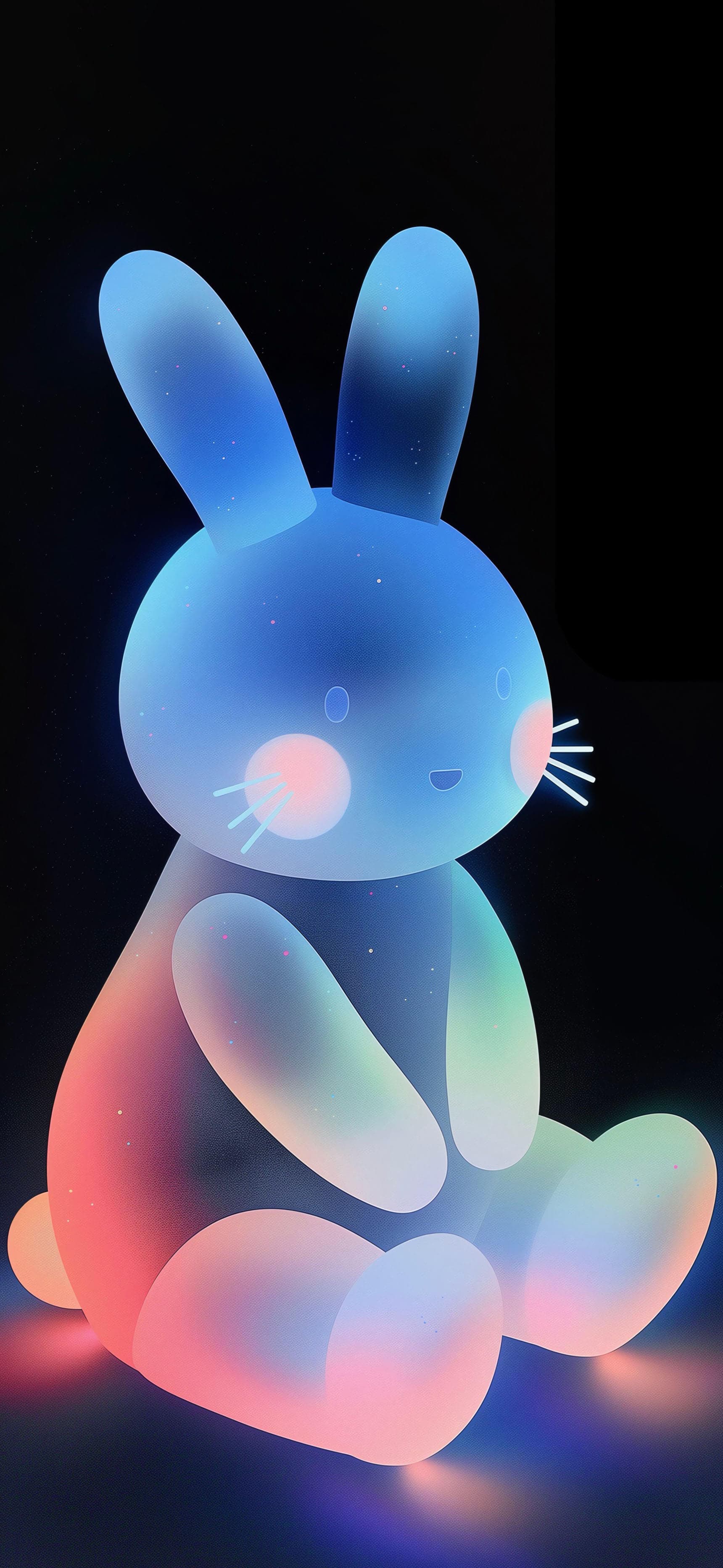 Radiant Bunny Friend - Pro phone wallpaper