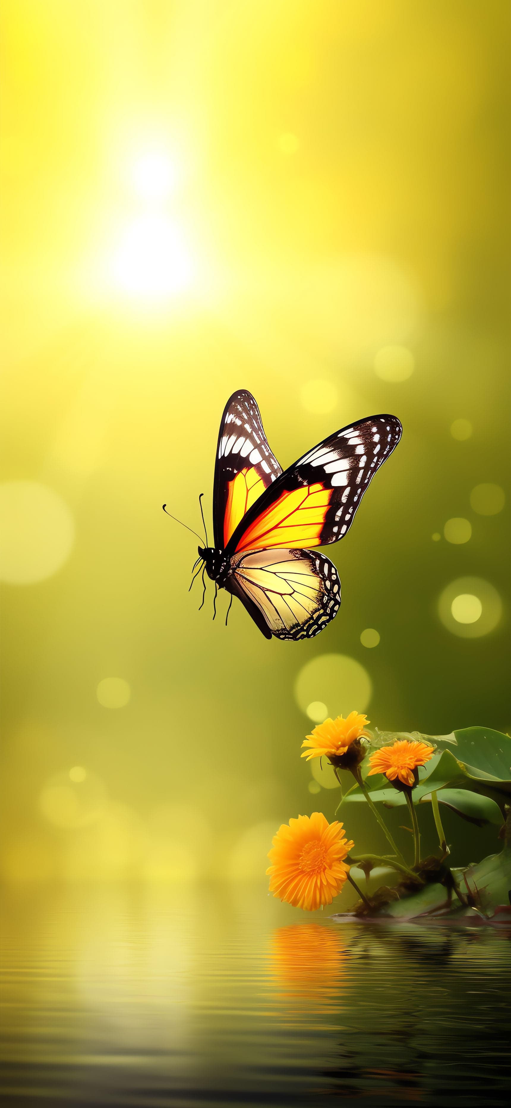 Fiery Butterfly - Pro phone wallpaper