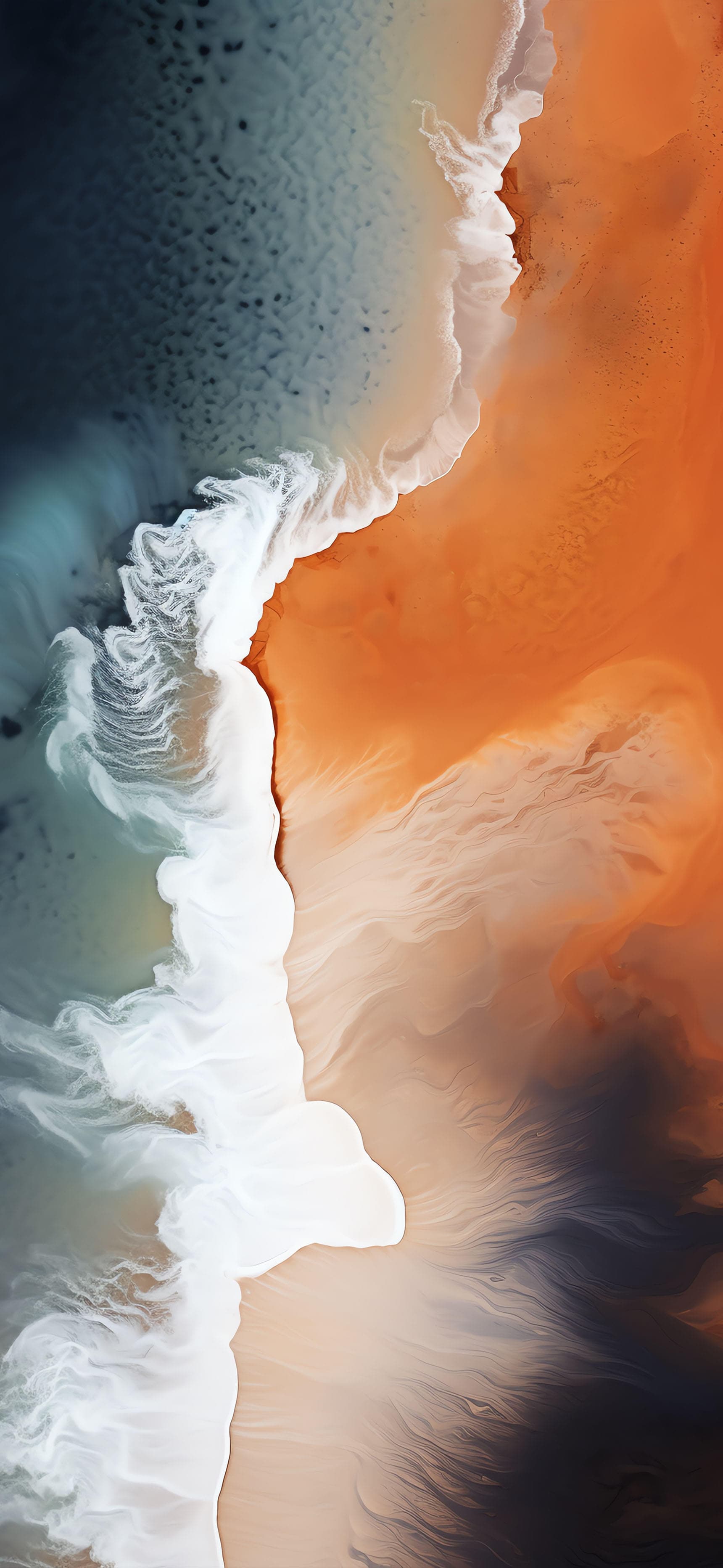 Aerial Beach - Pro phone wallpaper