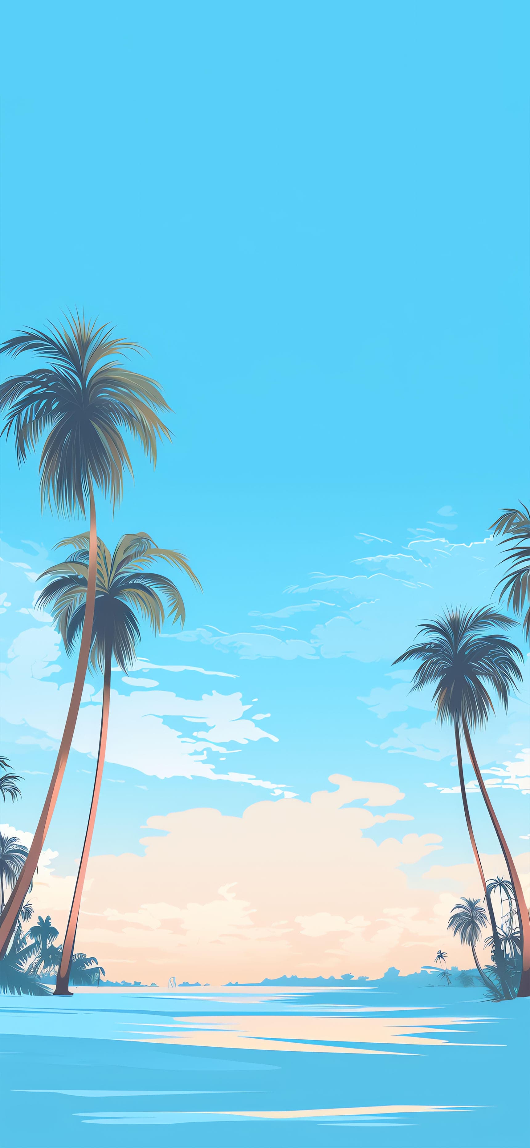 Solitary Palm - Pro phone wallpaper