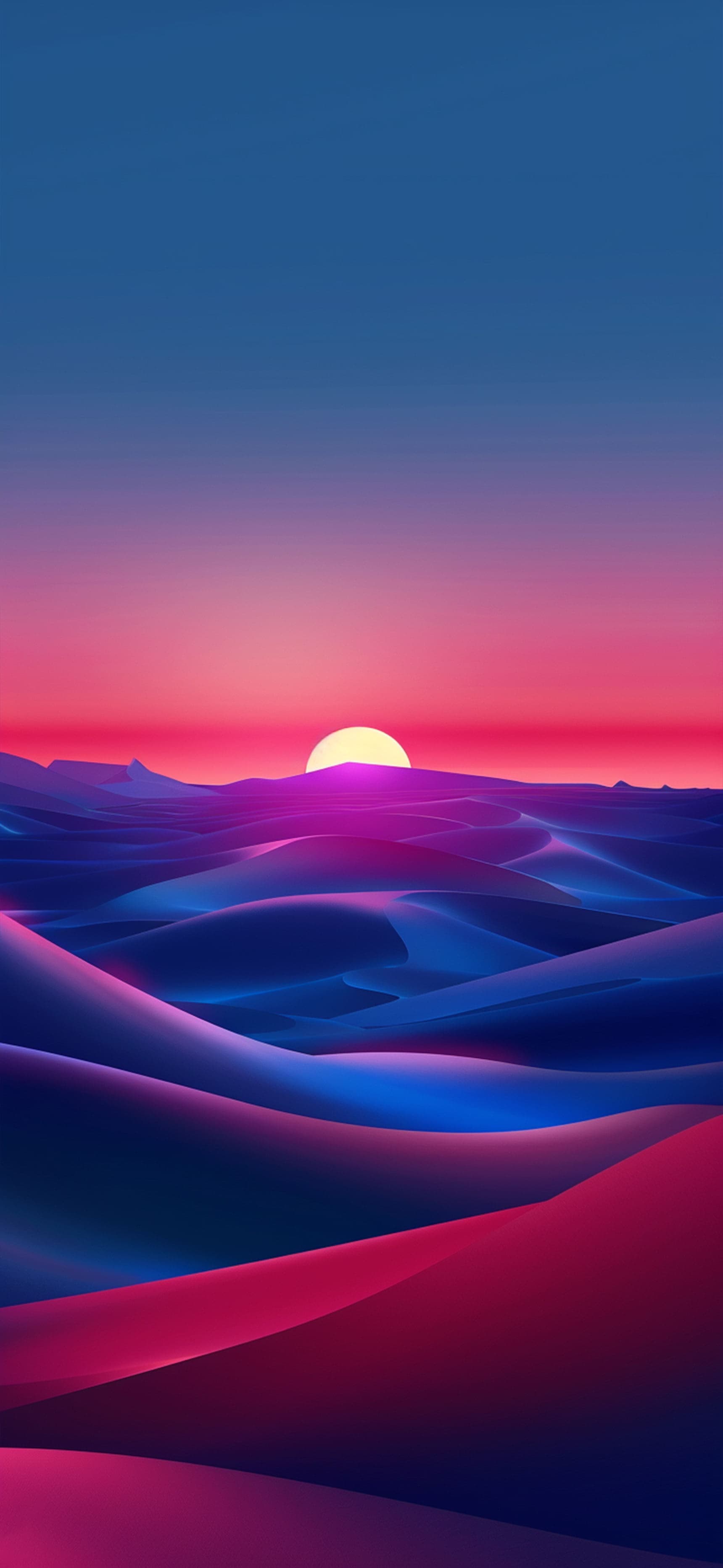 Vaporwave Dunes - Pro phone wallpaper