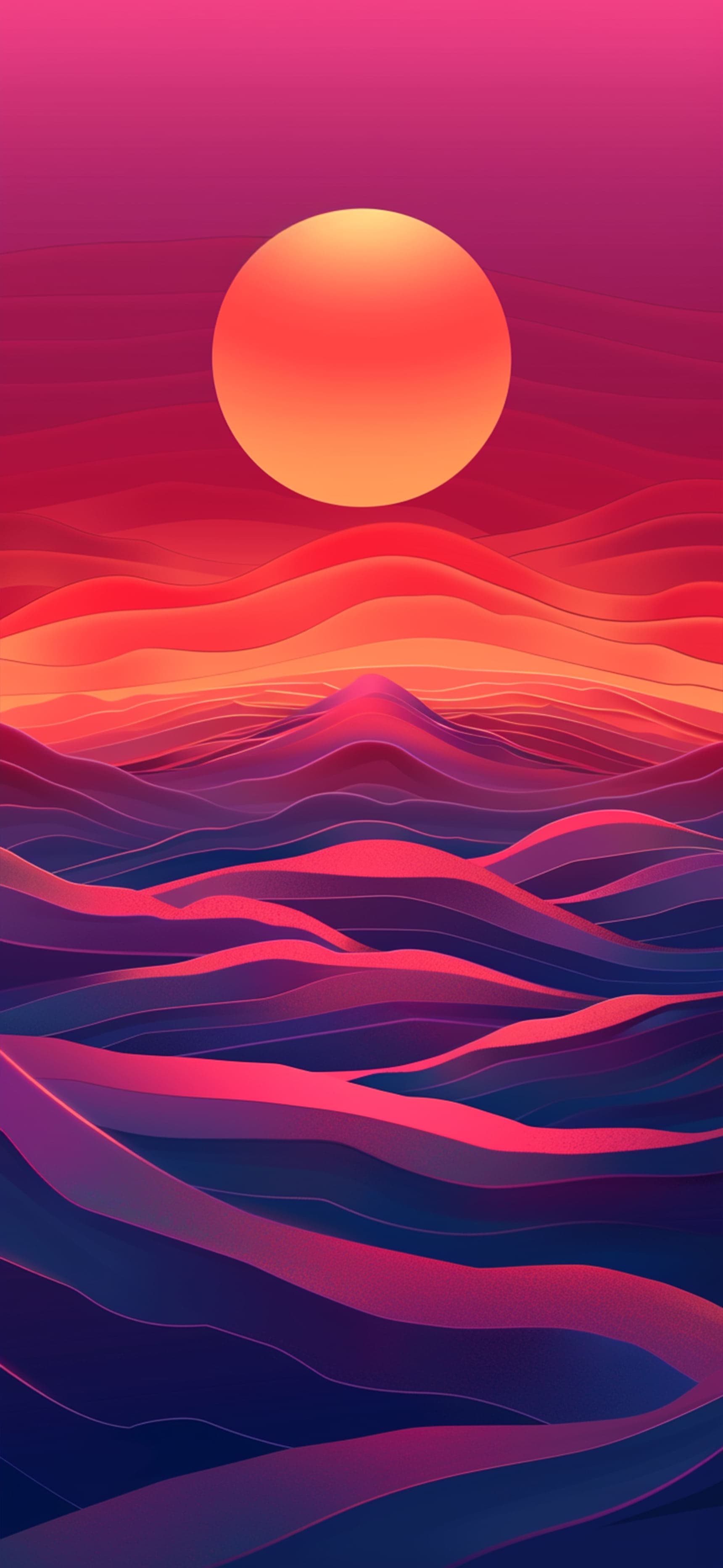 Abstract Sunset - Pro phone wallpaper