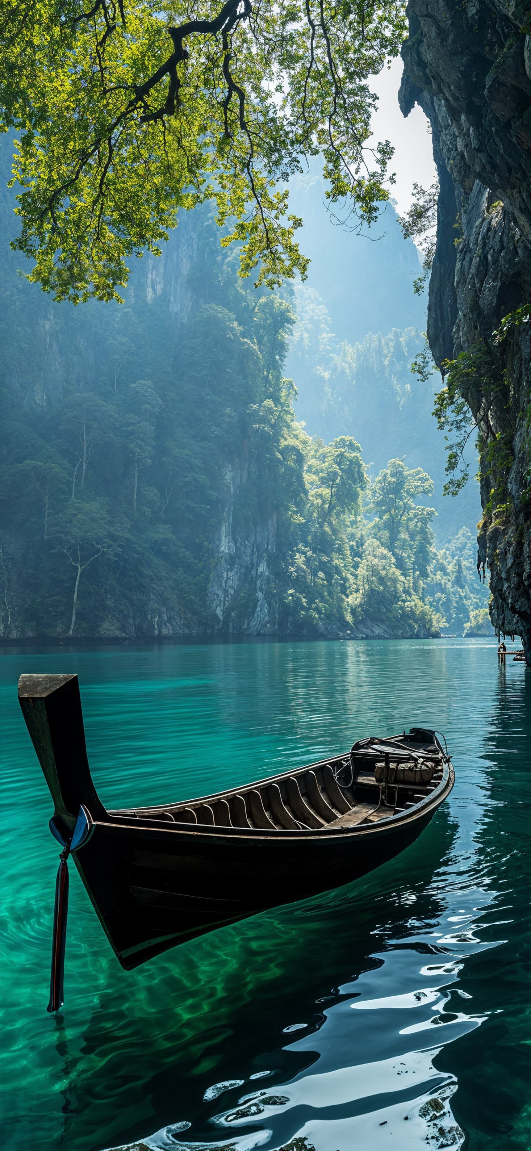 Tropical Boat - Pro phone wallpaper