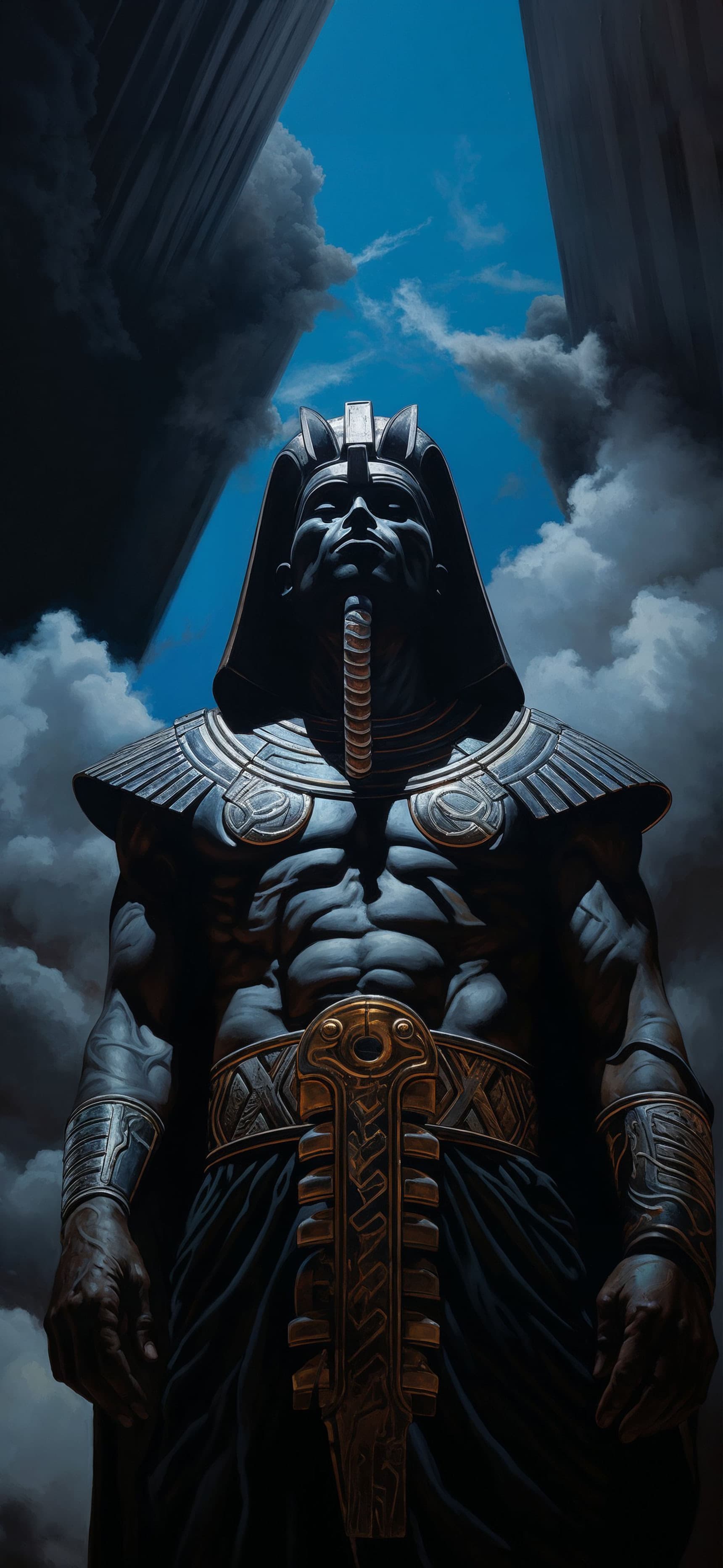 Egyptian Statue - Pro phone wallpaper