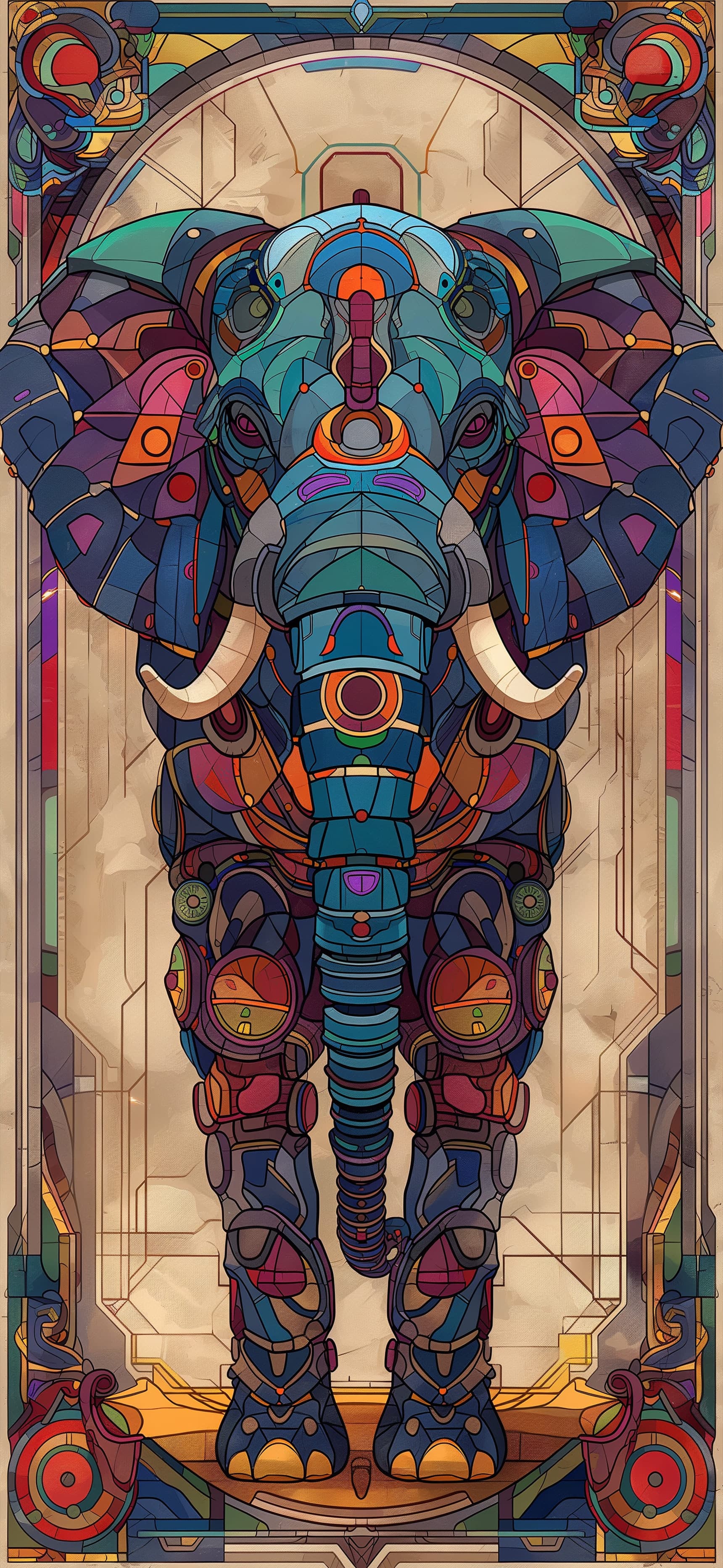 Mechanical Elephant - Pro phone wallpaper