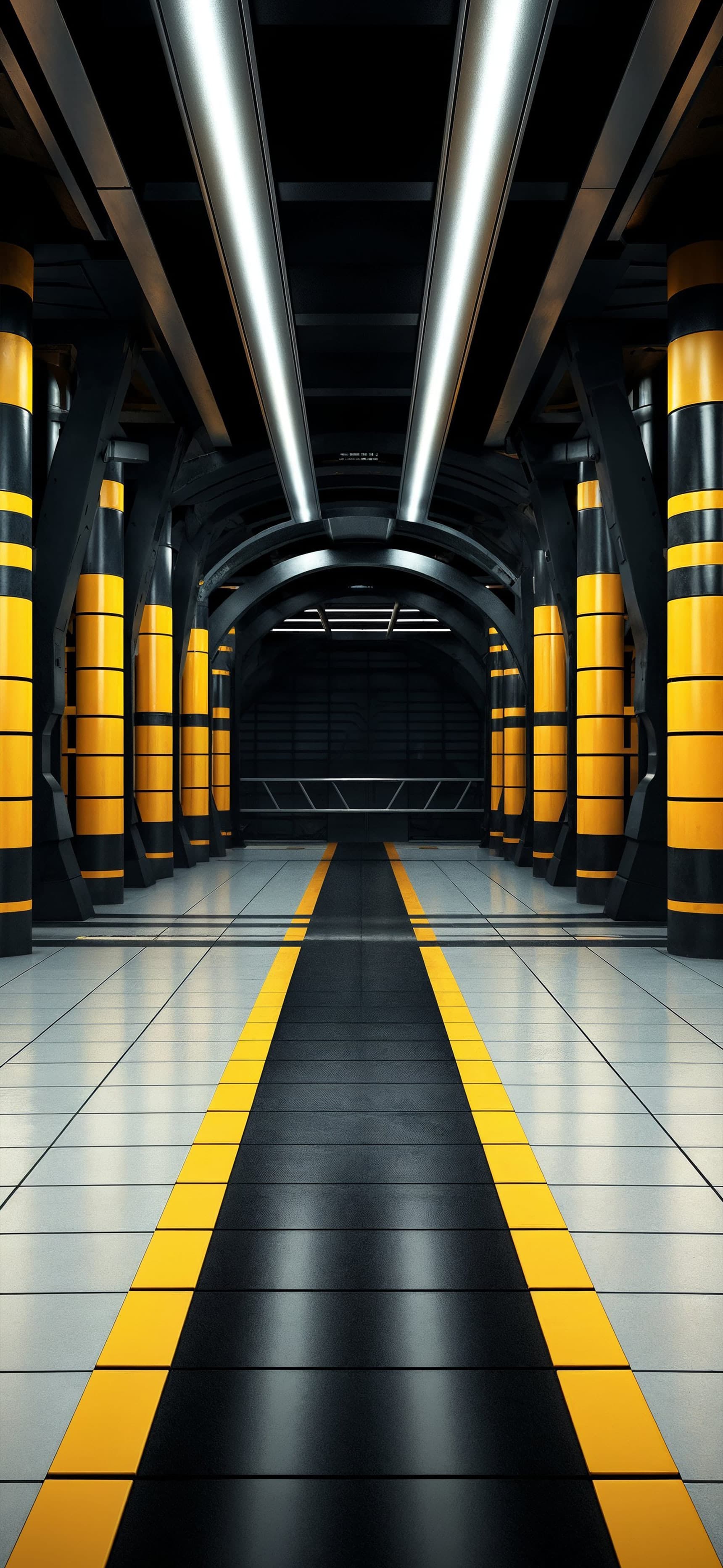 Industrial Corridor Design - Pro phone wallpaper