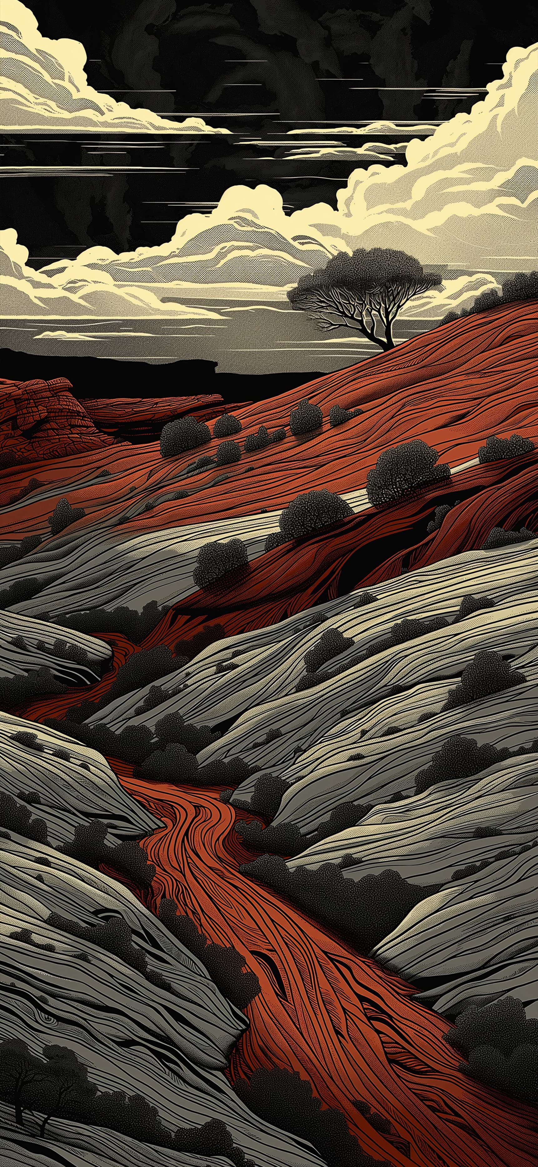 Desert Canyon Vista - Pro phone wallpaper