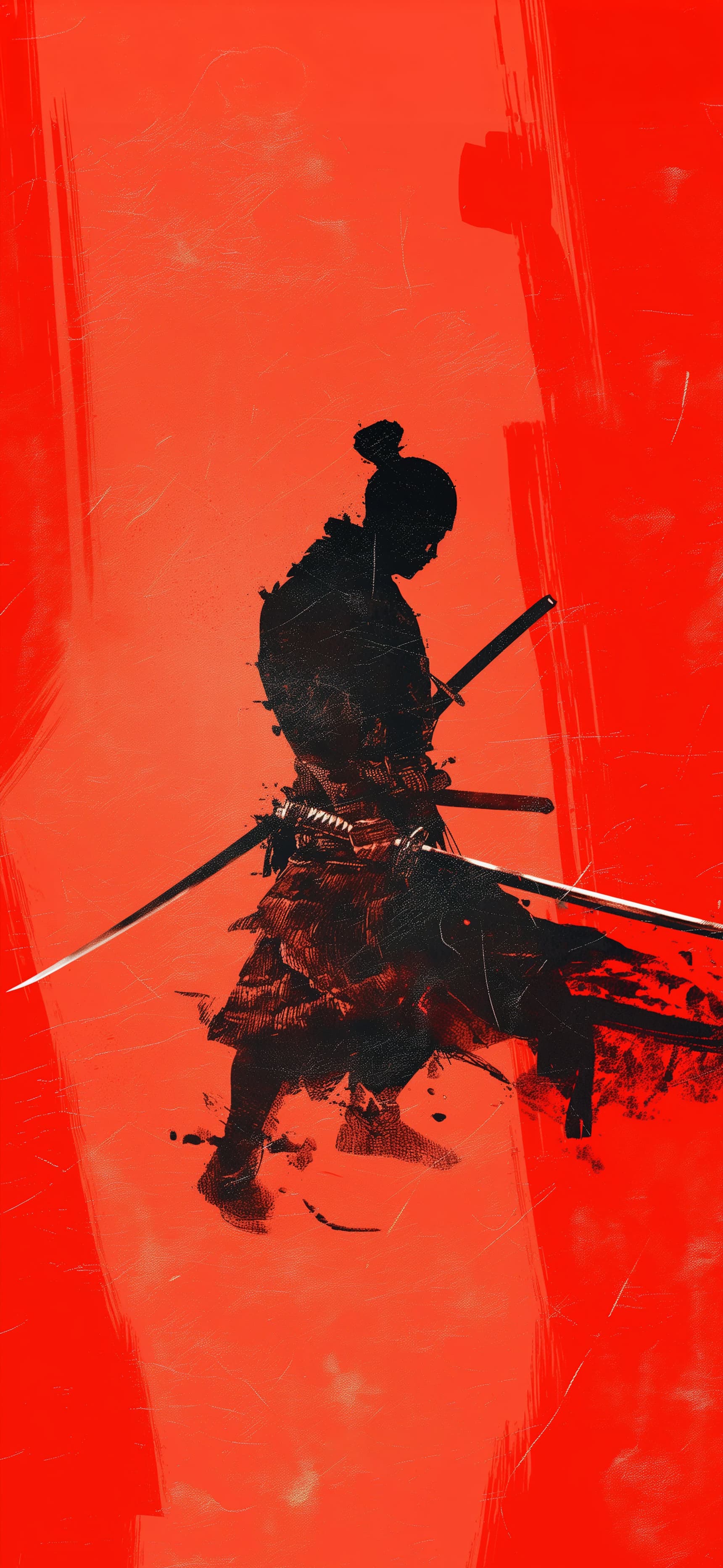 Red Samurai Warrior - Pro phone wallpaper