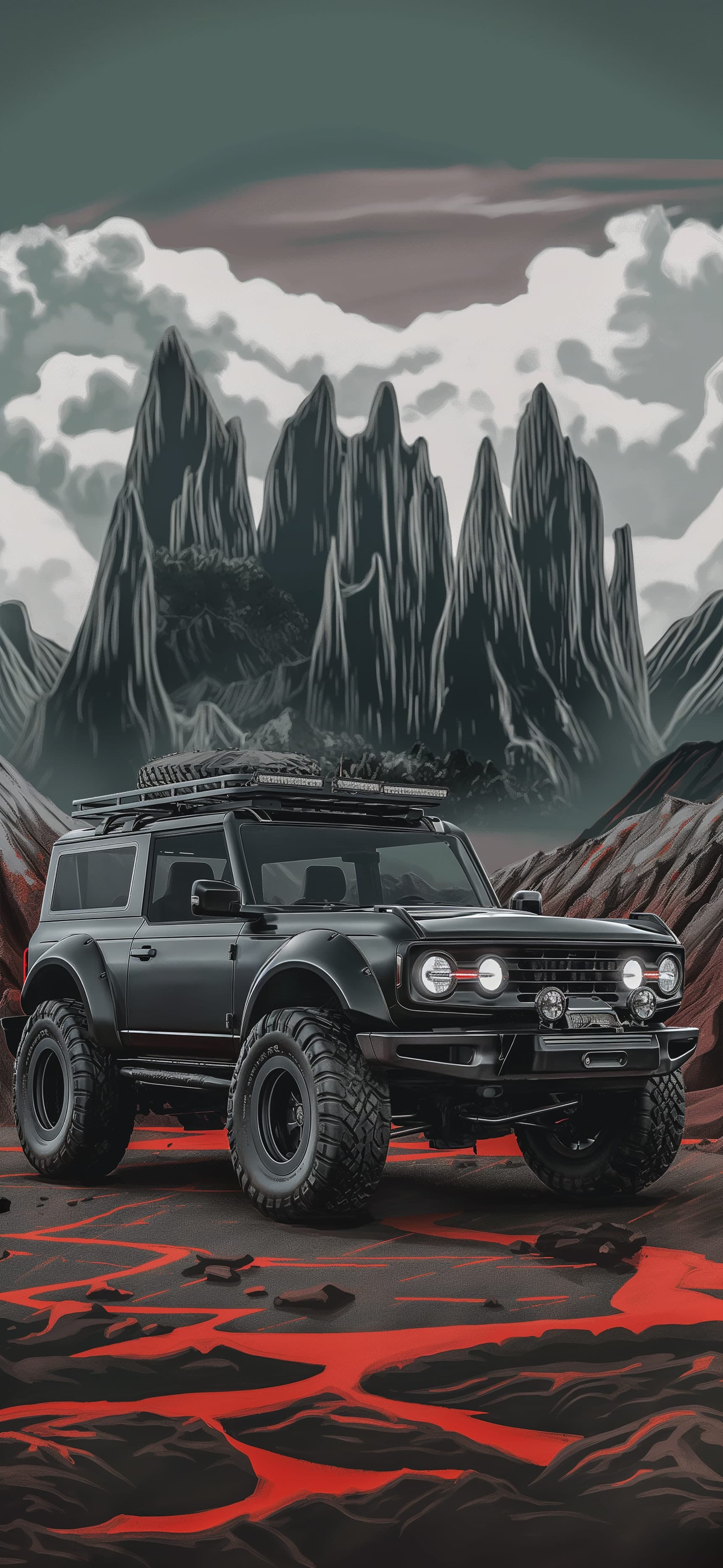 Bronco Mountain Terrain - Pro phone wallpaper