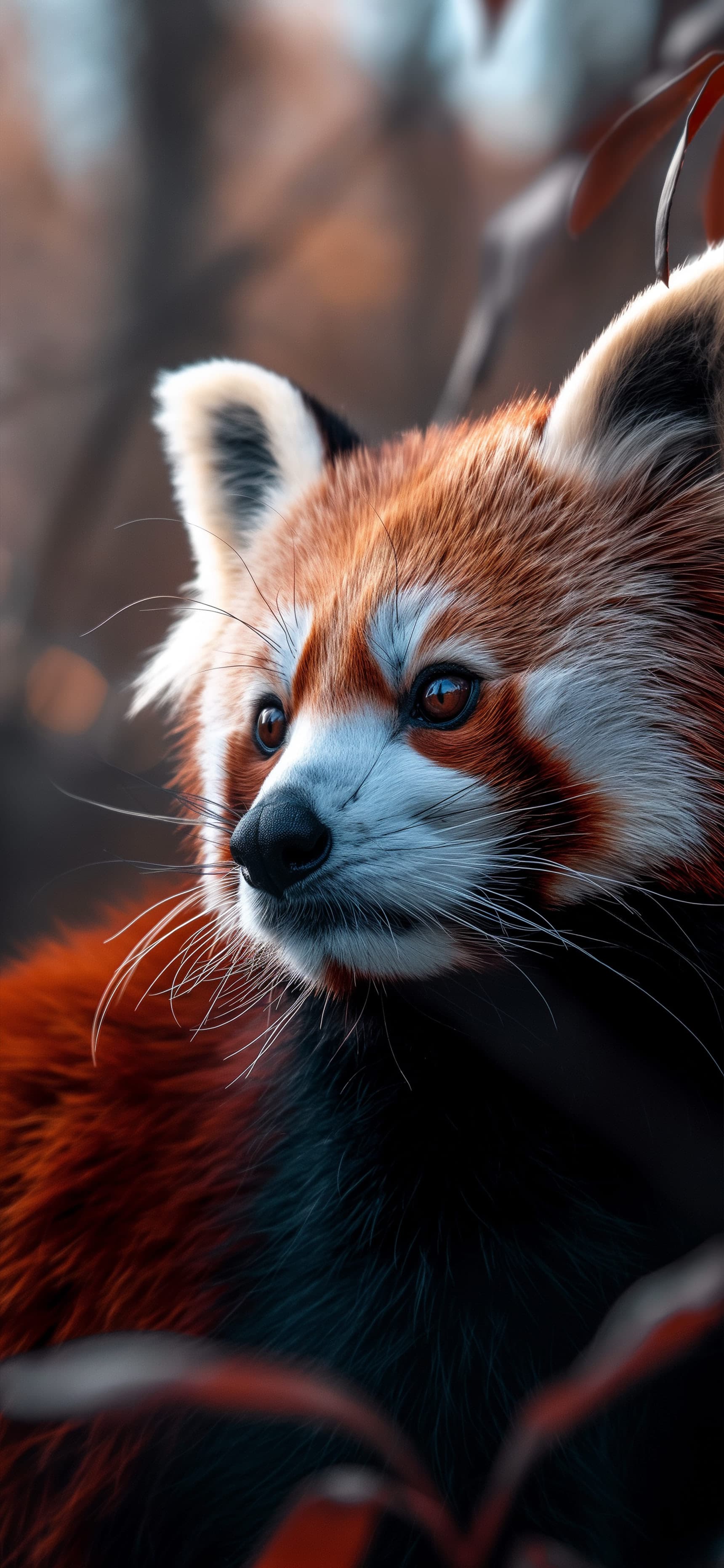 Red Panda Portrait - Pro phone wallpaper