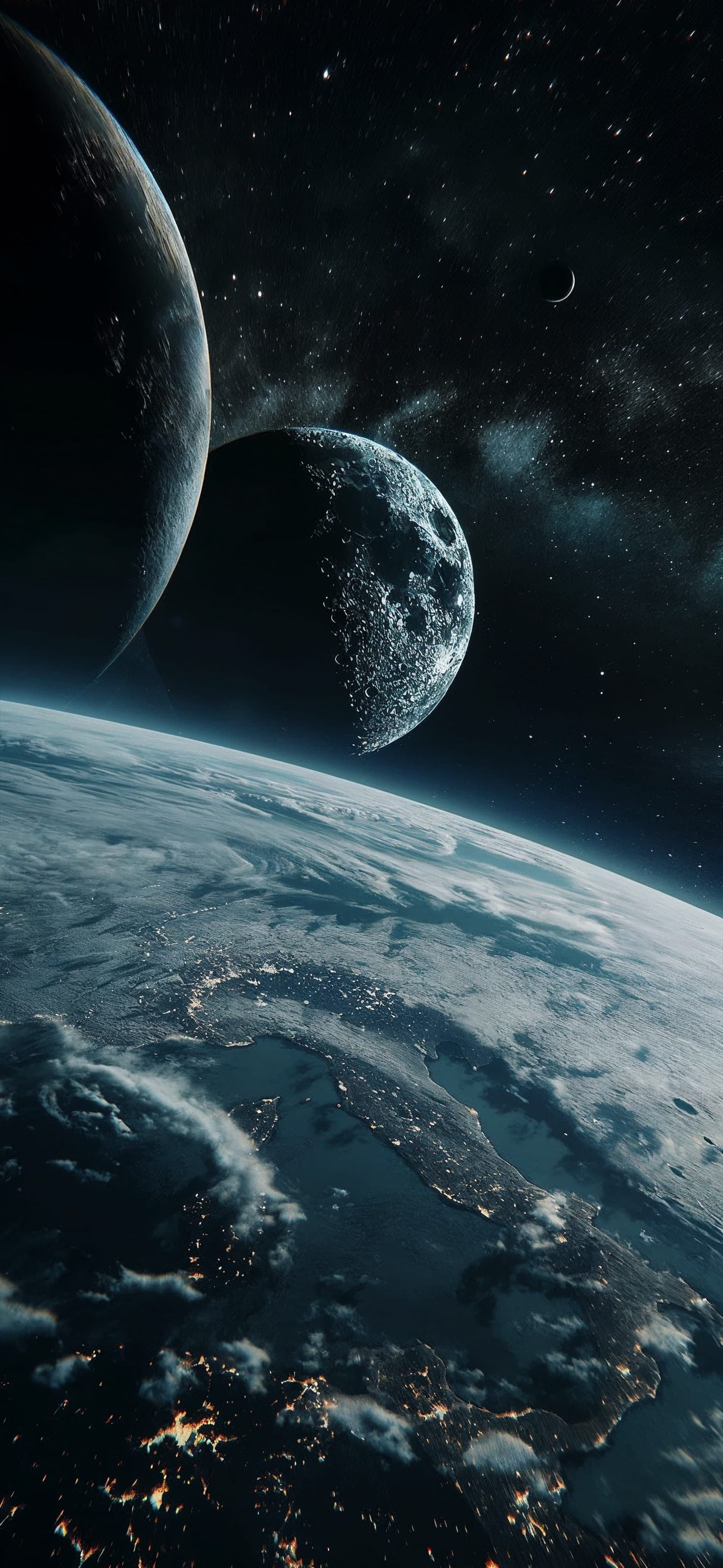Planetary Space View - Pro phone wallpaper