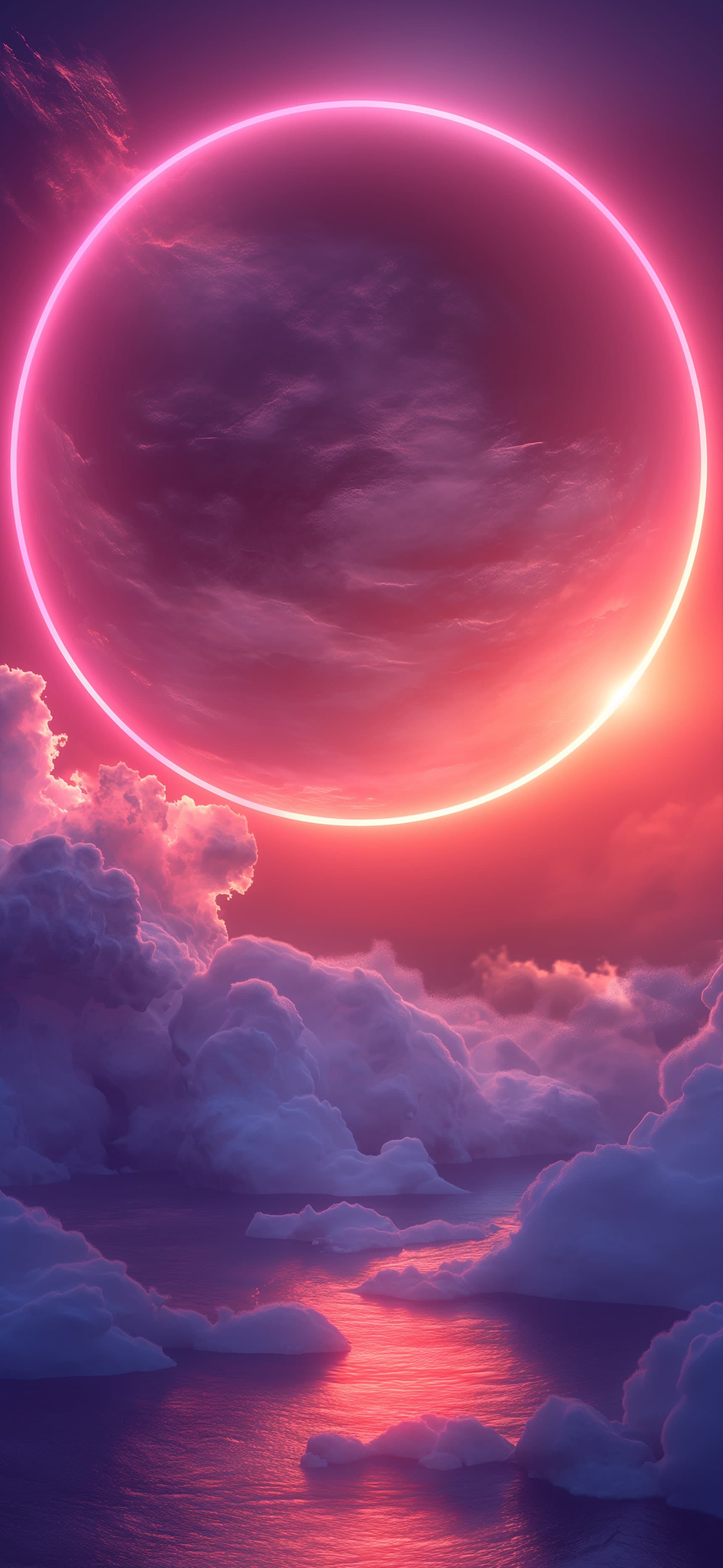 Neon Sky Ring - Pro phone wallpaper