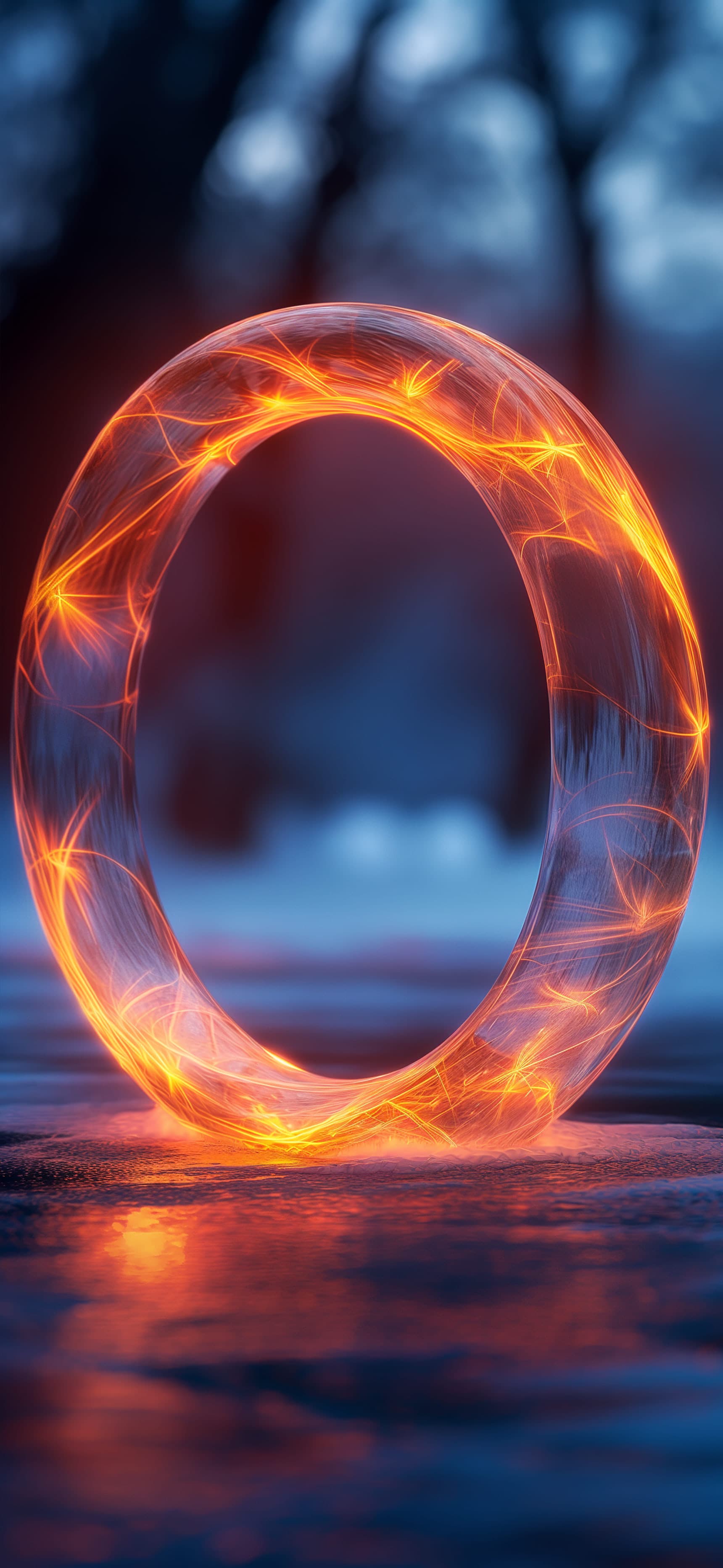 Electric Glass Ring - Pro phone wallpaper
