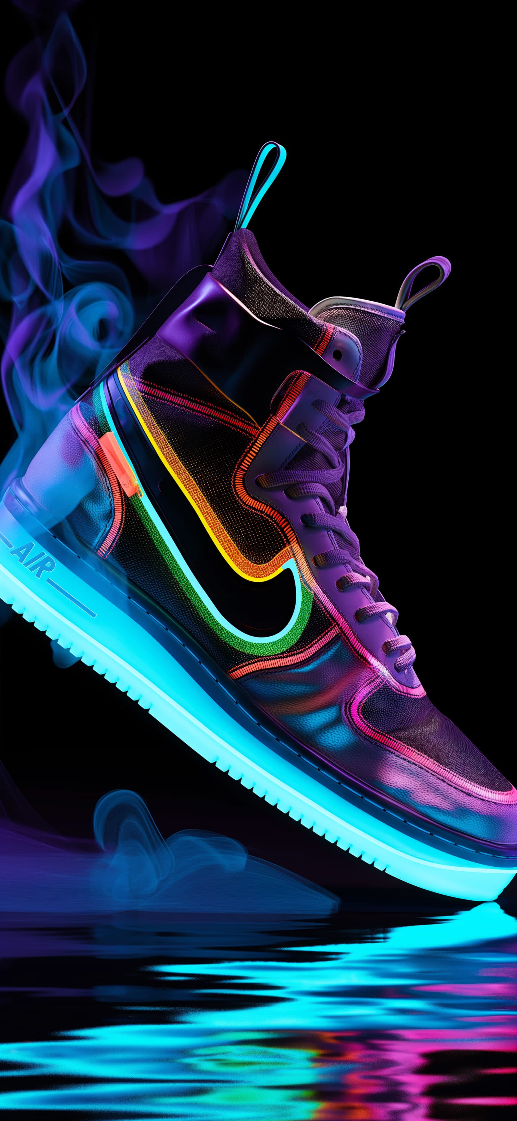 Neon Shoe Aura - Pro phone wallpaper
