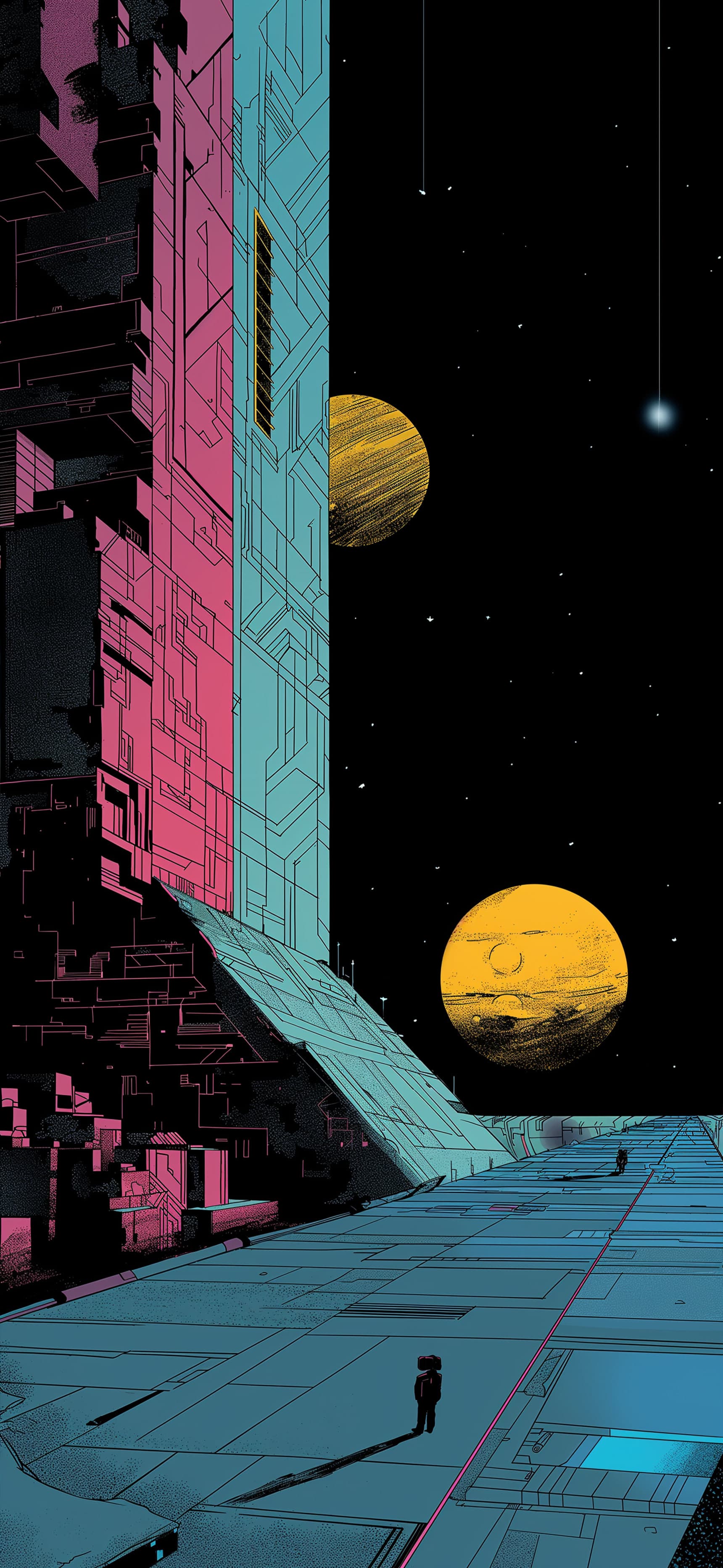 Cyberpunk Cityscape - Pro phone wallpaper