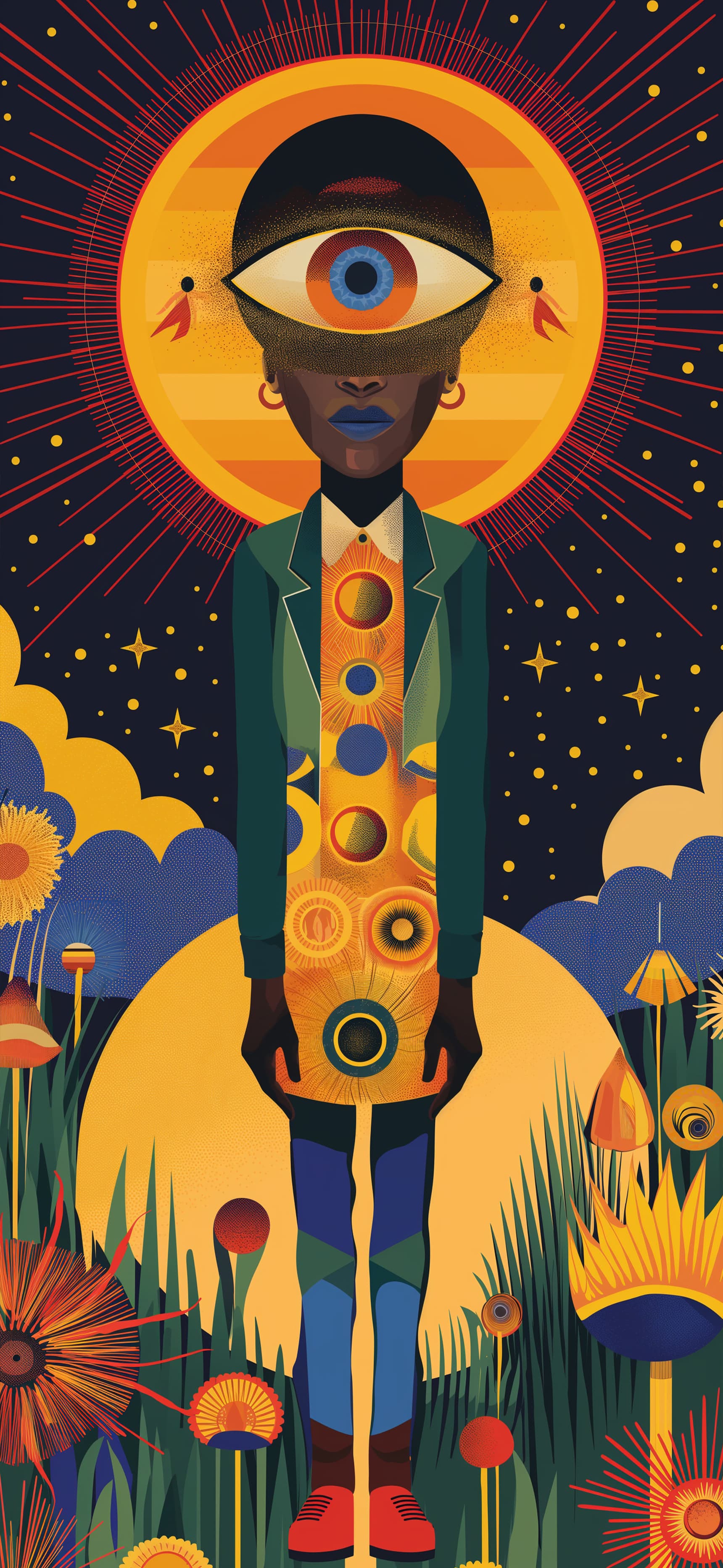 Surreal Figure Portrait - Pro phone wallpaper
