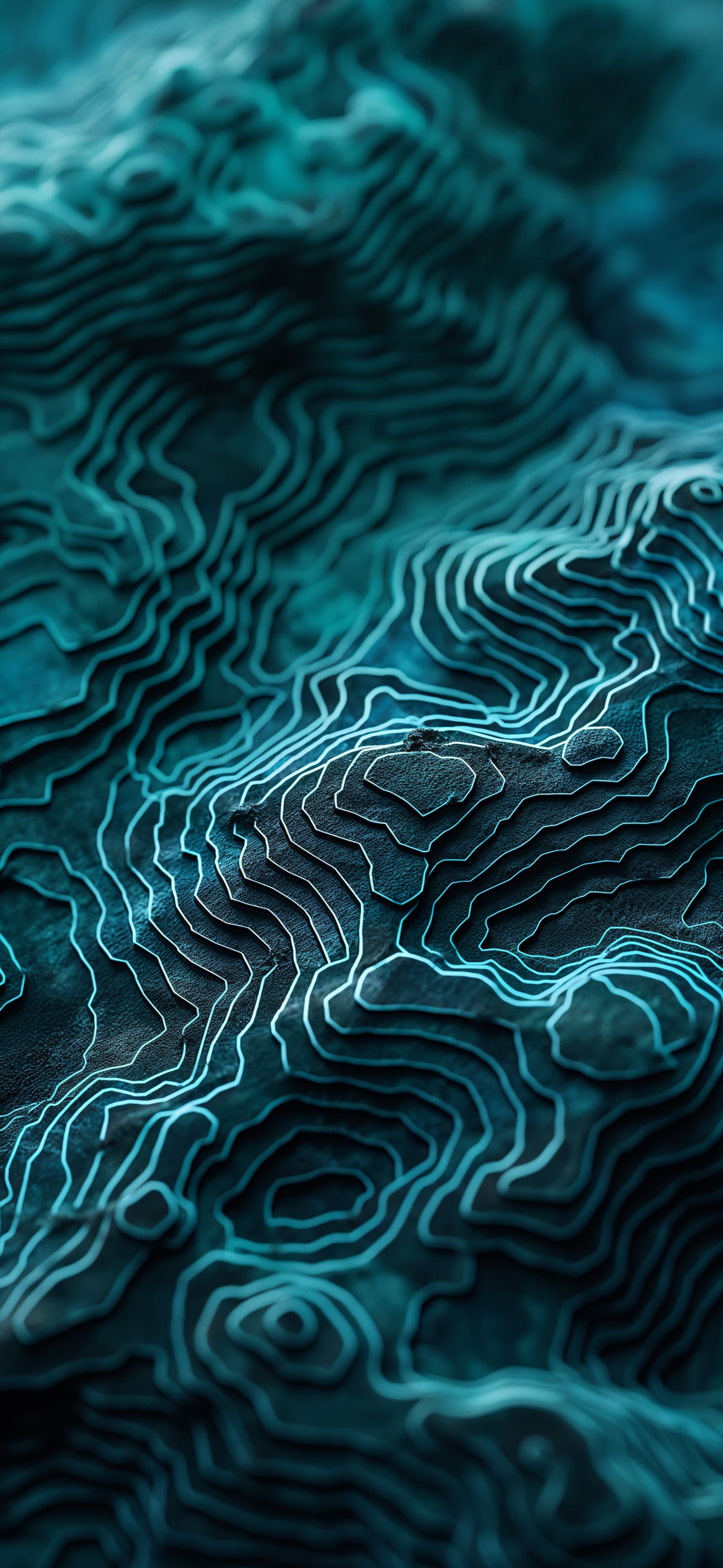 Blue Vortex Map - Pro phone wallpaper
