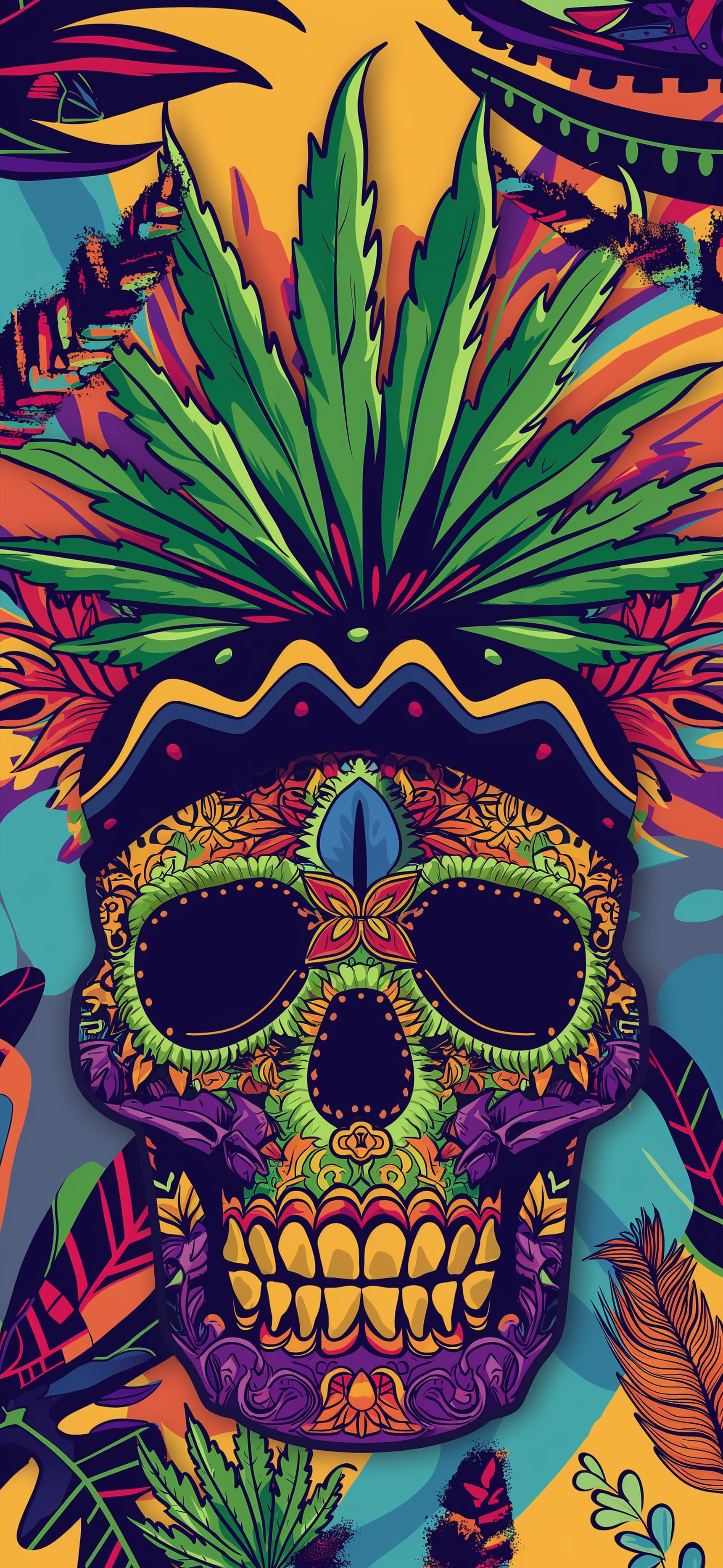 Jungle Skull Pop - Pro phone wallpaper
