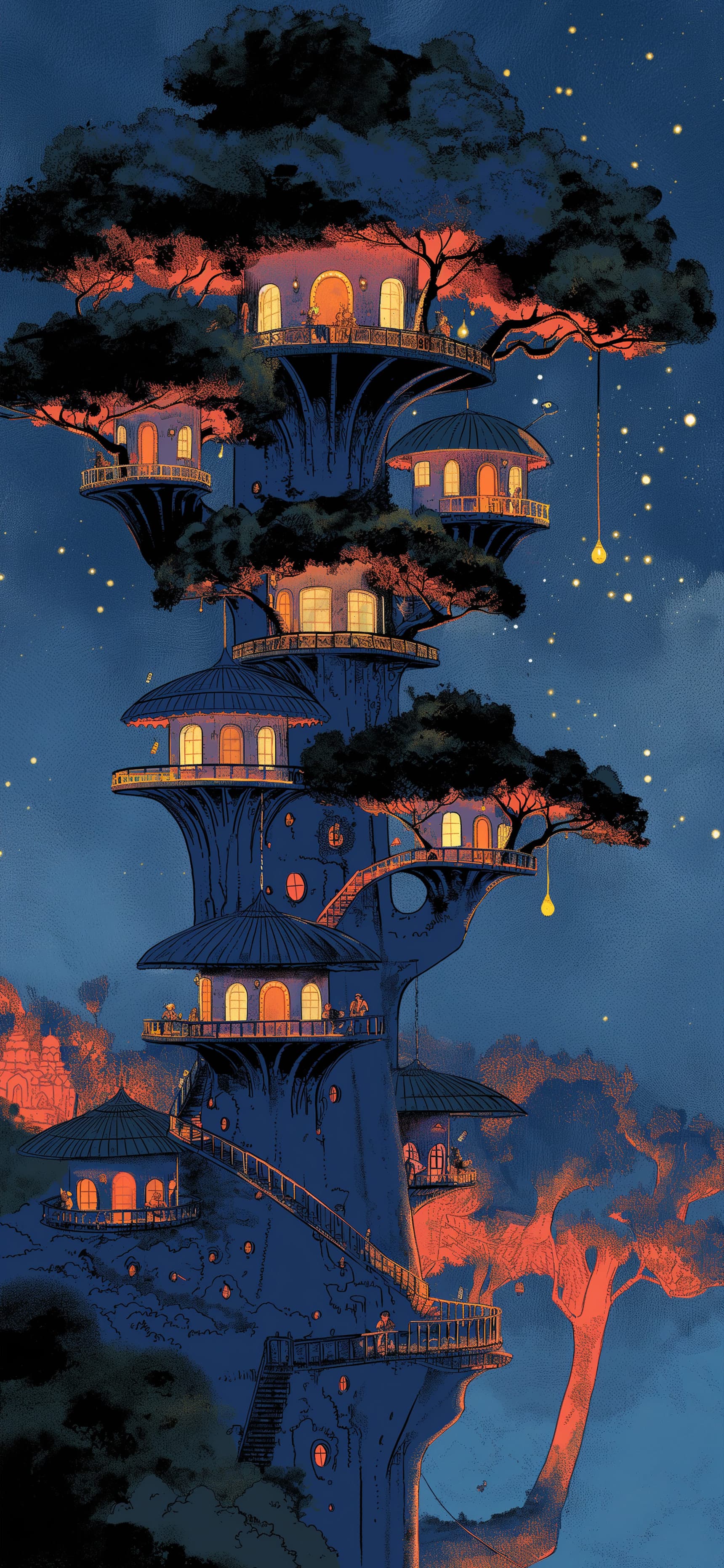 Sky Lanterns - Pro phone wallpaper