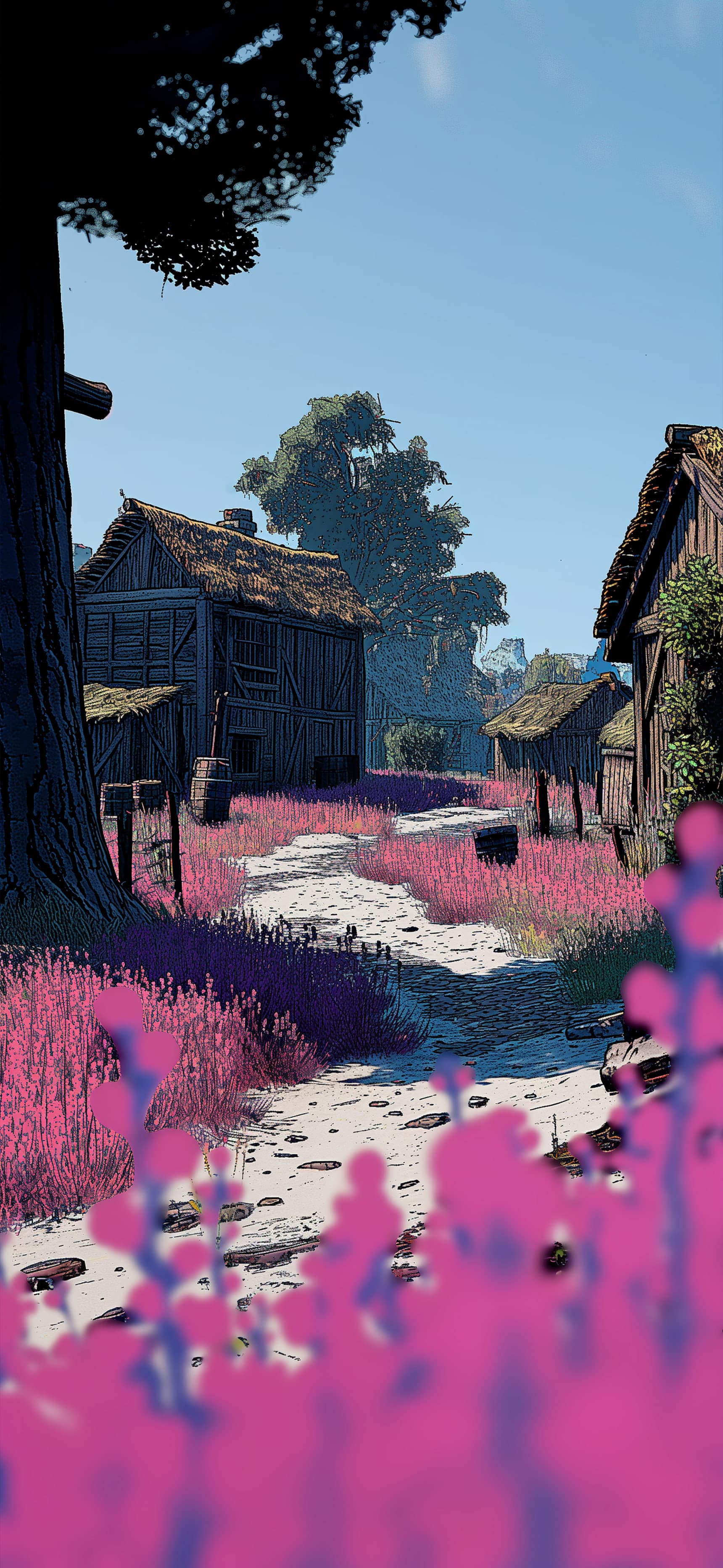 Pink Path - Pro phone wallpaper