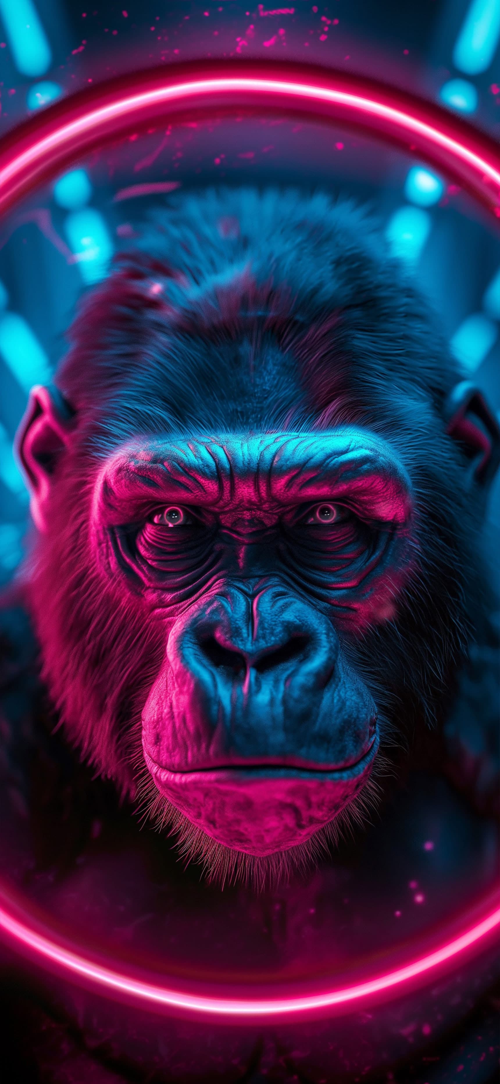 Neon Ape - Pro phone wallpaper